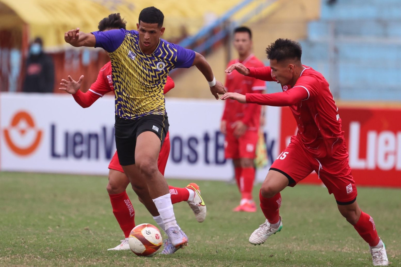 Hà Nội FC và Hải Phòng trong cuộc đối đầu ở Cúp giao hữu Tứ hùng tháng 1/2023. (Ảnh: Như Ý)