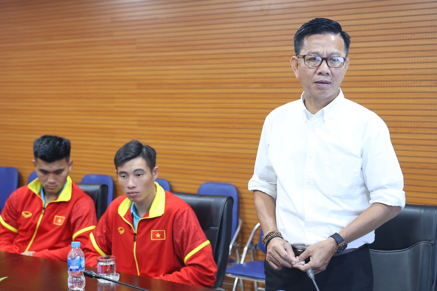 HLV U23 Việt Nam Hoàng Anh Tuấn khẳng định thành công của lứa trẻ Việt Nam là &quot;tín hiệu tốt đẹp của bóng đá Việt Nam&quot;.