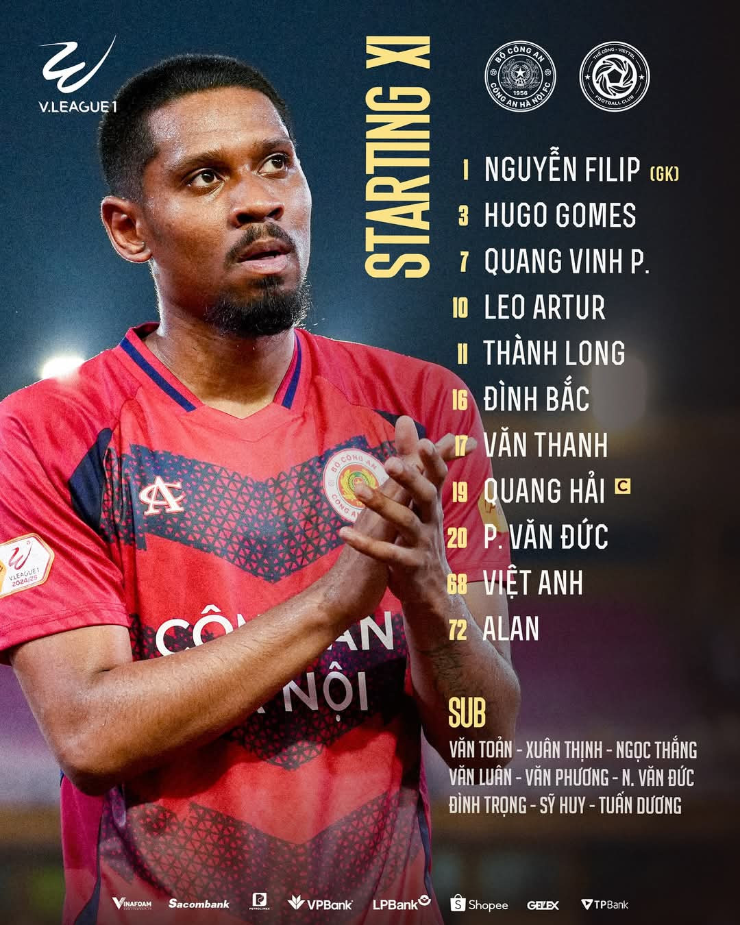 Vòng 14 LPBank V-League 2024/25: Thể Công Viettel mất điểm sau màn rượt đuổi tỷ số phút bù giờ với CAHN ảnh 5