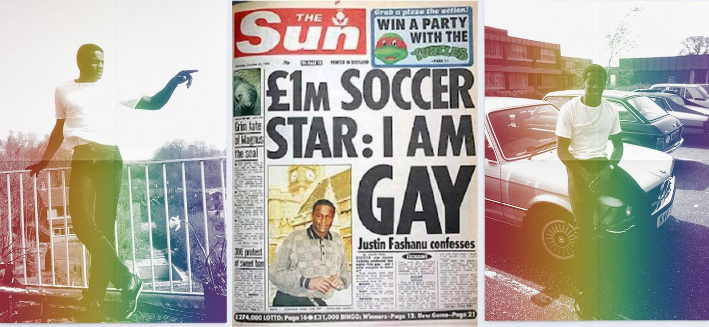 Fashanu và trang nhất tờ The Sun anh thừa nhận bản thân là gay.