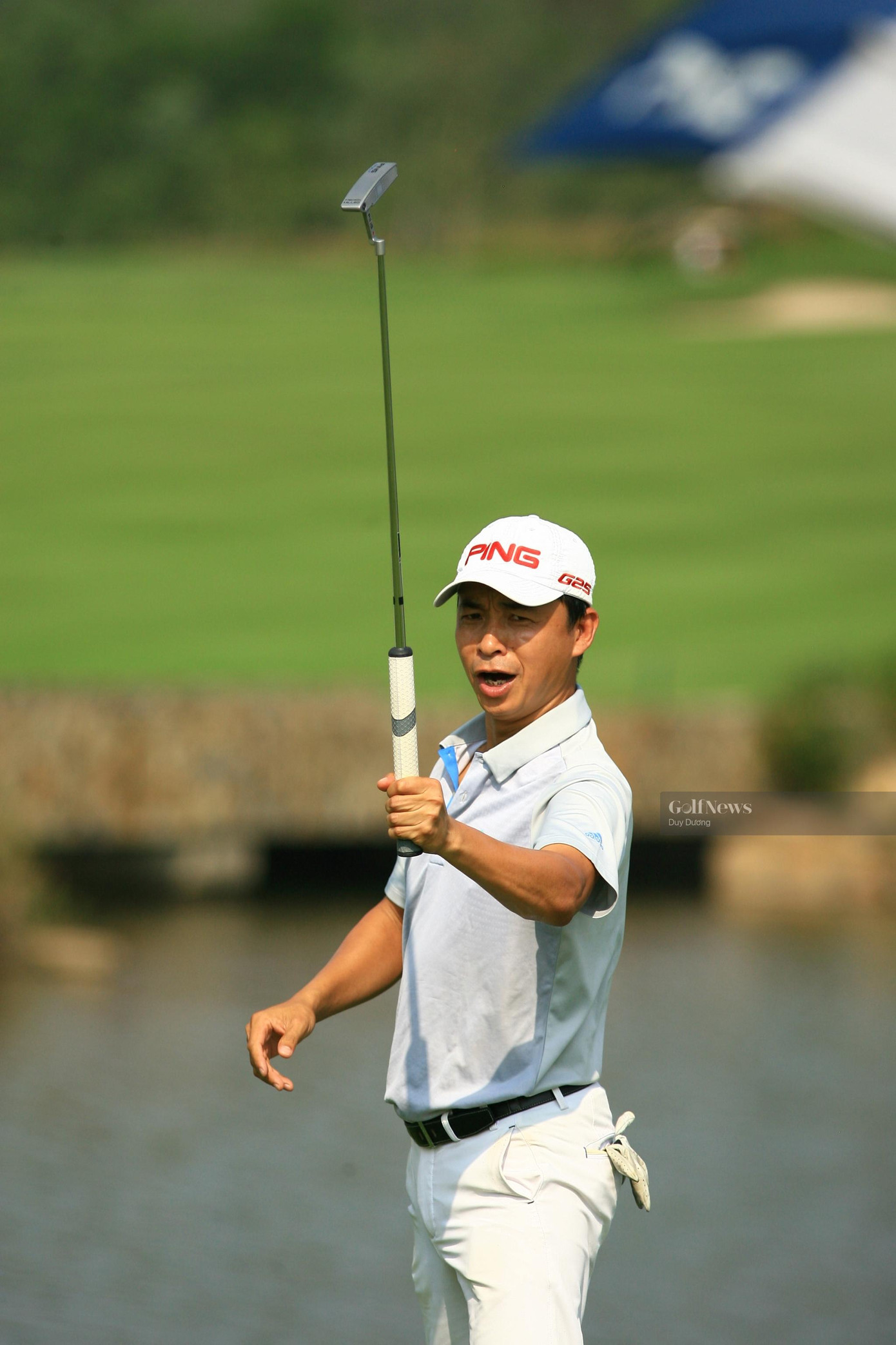 Golfer Lê Hùng Nam muốn "in dấu chân lên mặt đất và lưu dấu ấn trong trái tim người khác”. (Ảnh: GolfNews) Golfer Lê Hùng Nam muốn "in dấu chân lên mặt đất và lưu dấu ấn trong trái tim người khác”. (Ảnh: GolfNews)