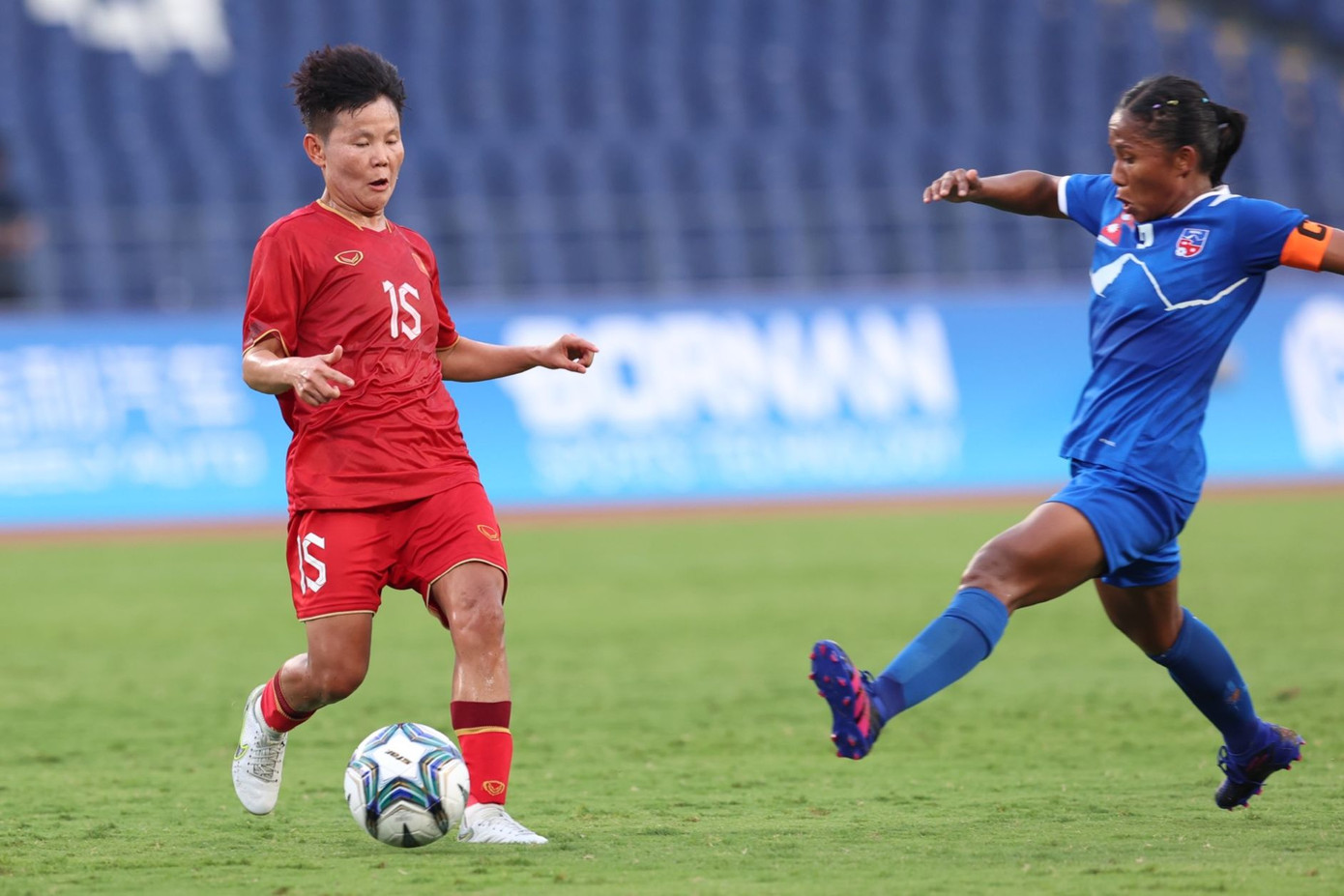 Đánh bại tuyển nữ Nepal 2-0, tuyển nữ Việt Nam có khởi đầu tốt tại Asiad 19 ảnh 15 Đánh bại tuyển nữ Nepal 2-0, tuyển nữ Việt Nam có khởi đầu tốt tại Asiad 19 ảnh 15