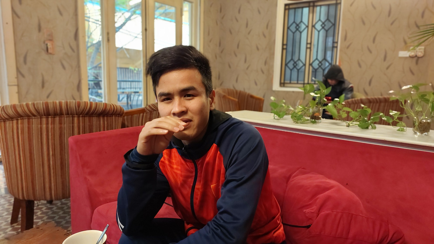 Vũ Tiến Mạnh trong cuộc trò chuyện với báo Tiền Phong. Vũ Tiến Mạnh trong cuộc trò chuyện với báo Tiền Phong.