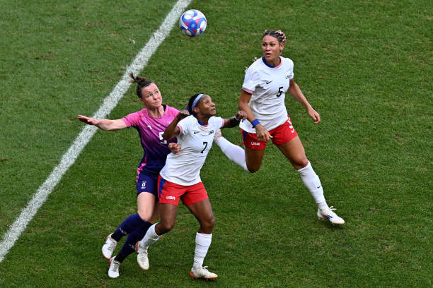 Tuyển nữ Mỹ lần thứ 6 vào chung kết Olympic nhờ bàn thắng hiệp phụ trước tuyển Đức ảnh 26