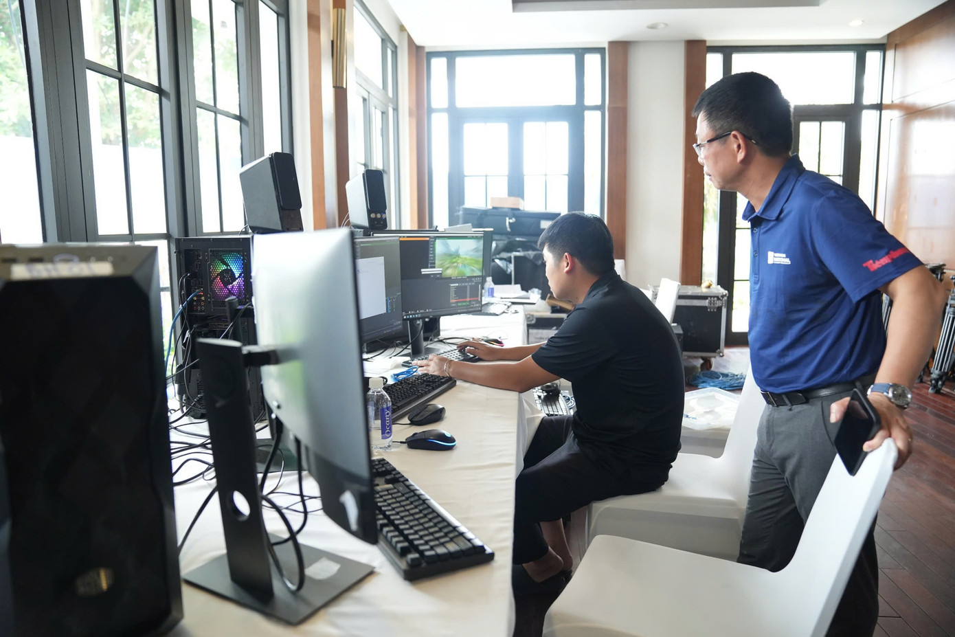 Với một giải đấu tầm vóc và uy tín, những công nghệ hiện đại cũng được triển khai.