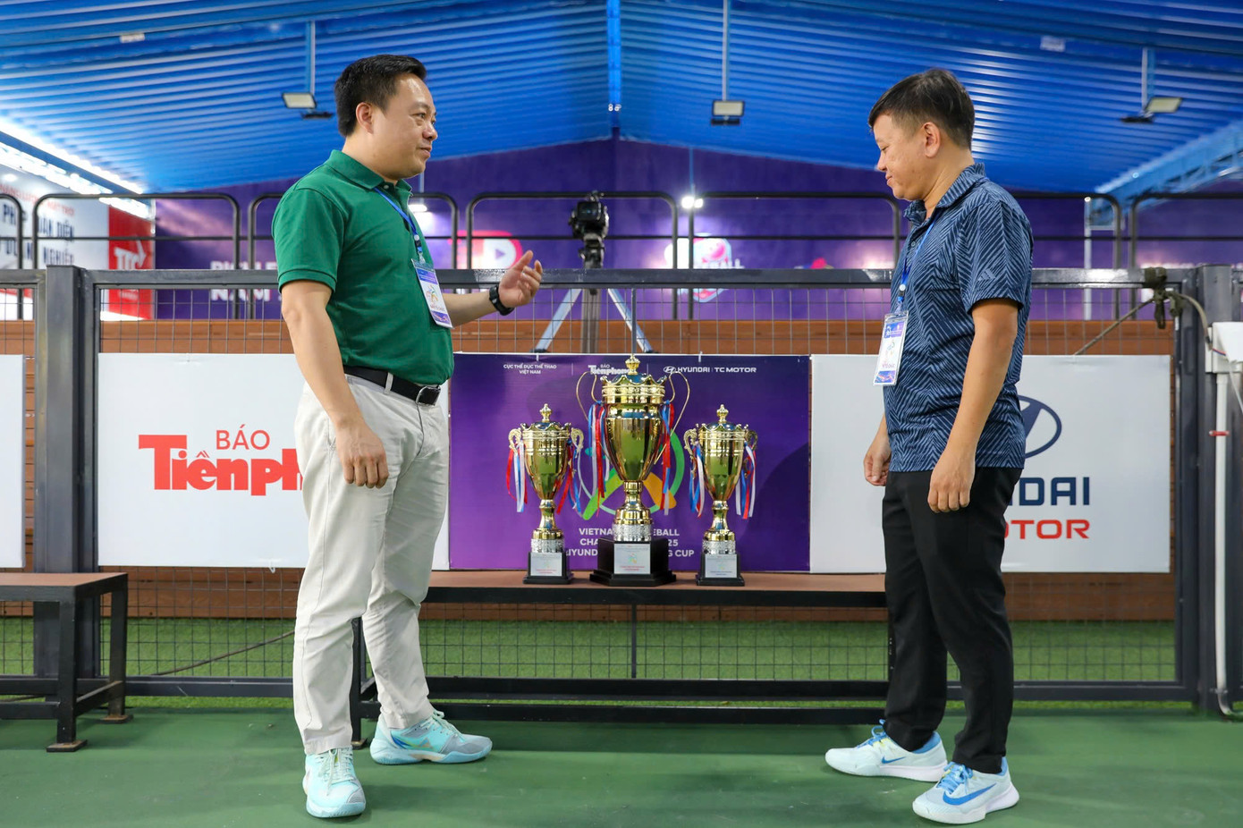 Ông Bùi Văn Phượng đánh giá cao công tác chuẩn bị khi mọi chi tiết dù nhỏ nhất đều được triển khai kỹ lưỡng trên 16 sân thi đấu cũng như các khu vực sân khấu phục vụ khai mạc.