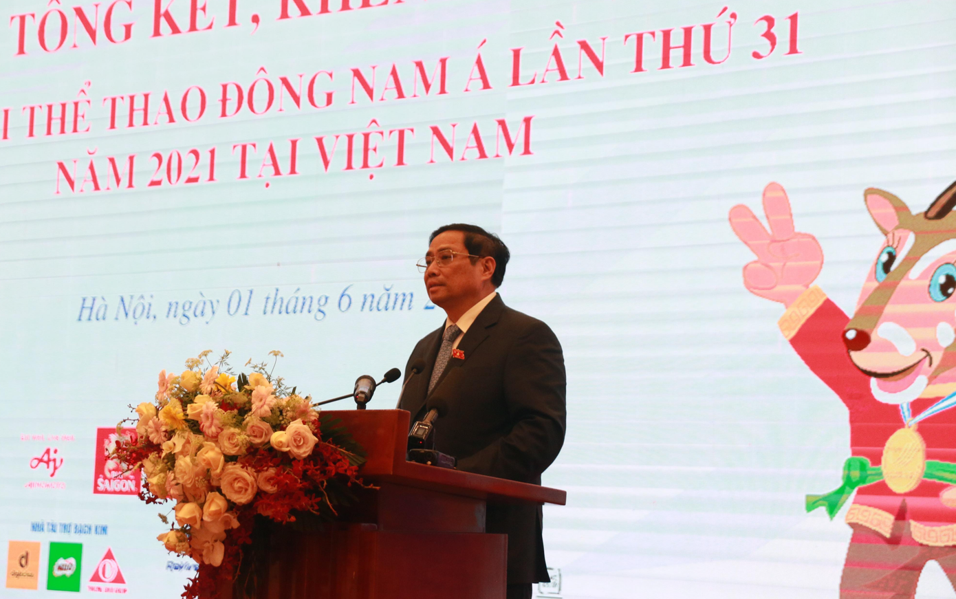 Thủ tướng Phạm Minh Chính phát biểu ở Lễ Tổng kết, khen thưởng. Ảnh: Như Ý Thủ tướng Phạm Minh Chính phát biểu ở Lễ Tổng kết, khen thưởng. Ảnh: Như Ý