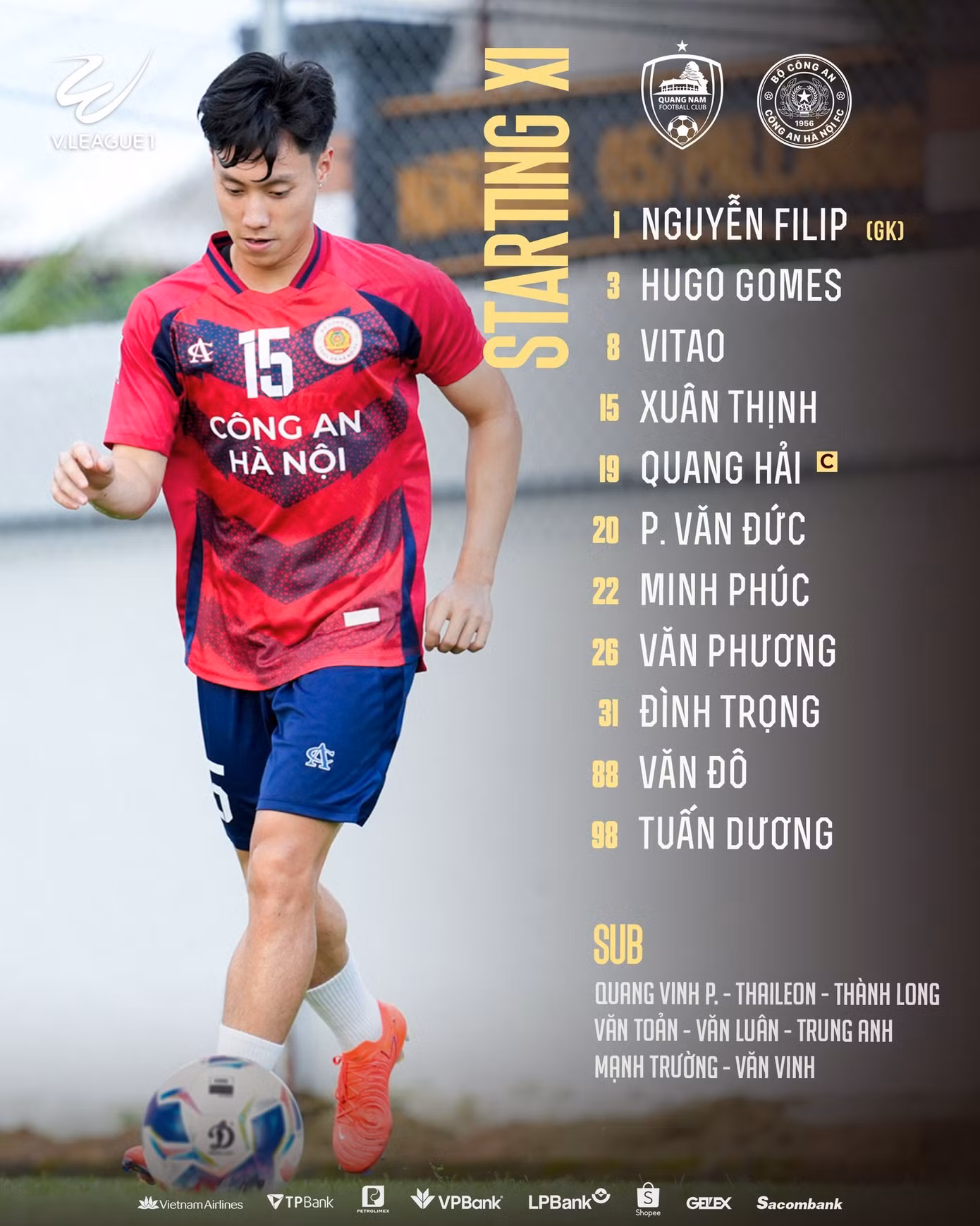 Thua đậm CAHN, Quảng Nam bấp bênh trong cuộc đua trụ hạng ảnh 1