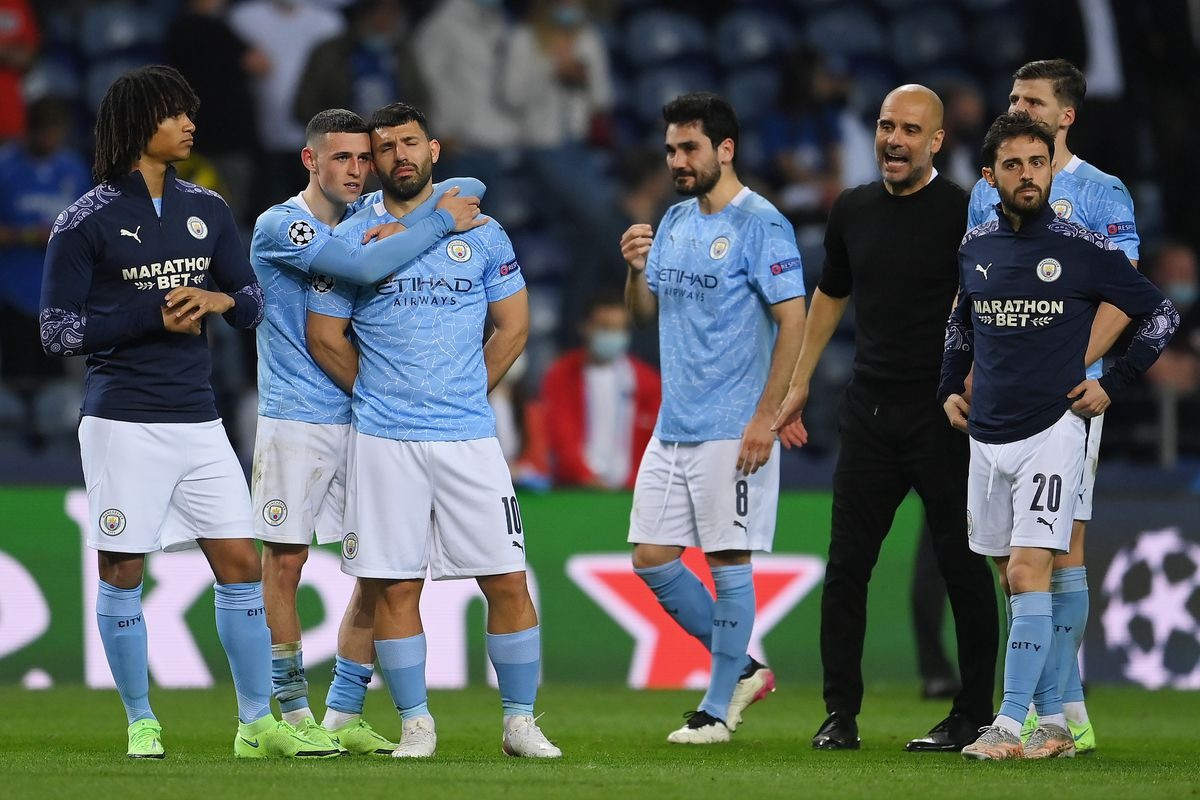 Sự thất vọng của các cầu thủ Man City sau thất bại trước Chelsea năm 2021. (Ảnh: Getty Images) Sự thất vọng của các cầu thủ Man City sau thất bại trước Chelsea năm 2021. (Ảnh: Getty Images)