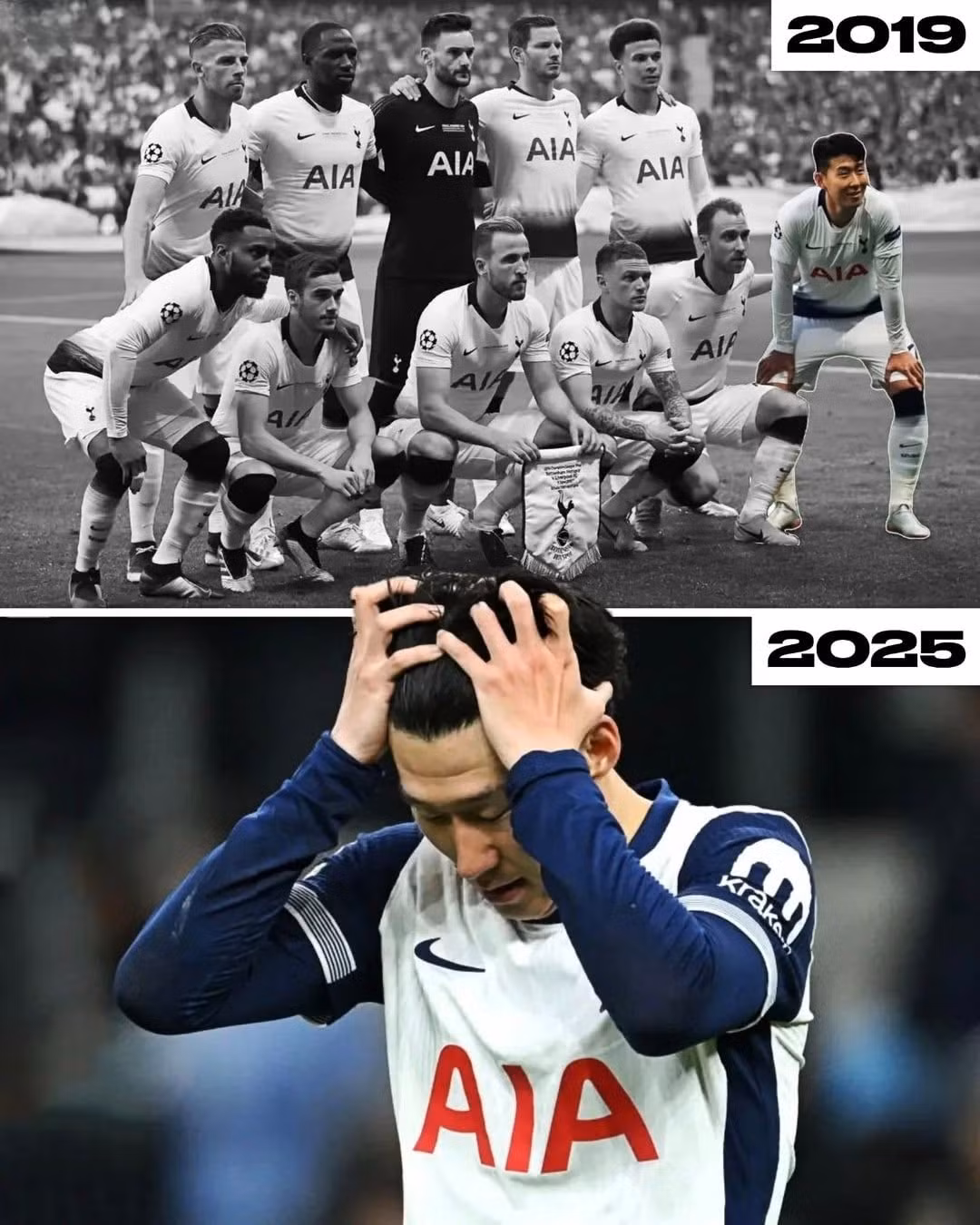 Son Heung-min là cầu thủ duy nhất còn sót lại trong đội hình xuất phát ở chung kết Champions League 2018/19.