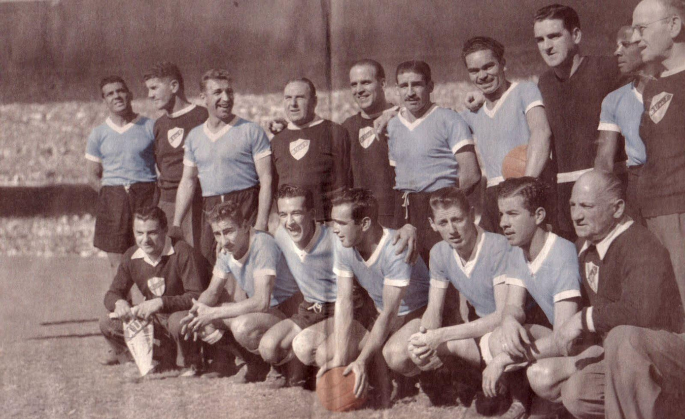 Đội hình Uruguay đăng quang ở World Cup 1950.