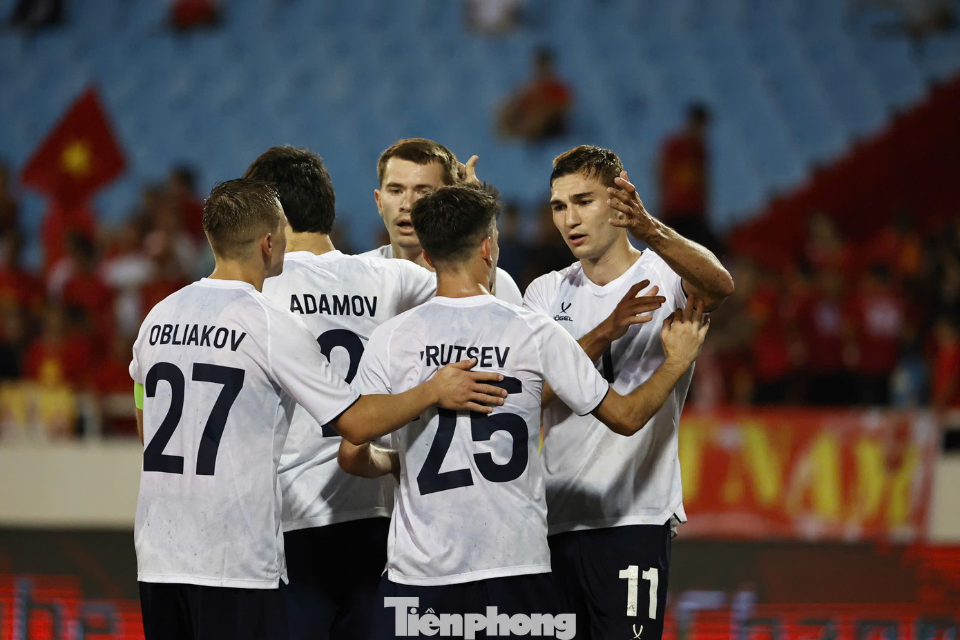 ĐT Nga trong trận giao hữu với ĐT Việt Nam tại Mỹ Đình vào tháng 9/2024.