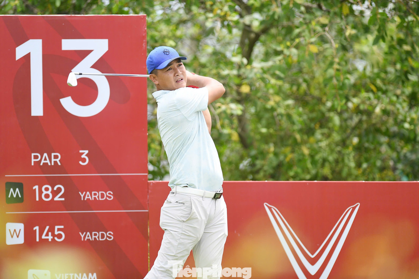 Trong các cuộc trao đổi ngắn với PV báo Tiền Phong, các golfer đều tỏ ra hài lòng với điều kiện sân bãi ở Vinpearl Golf Hải Phòng, xứng tầm với giải golf quốc gia.