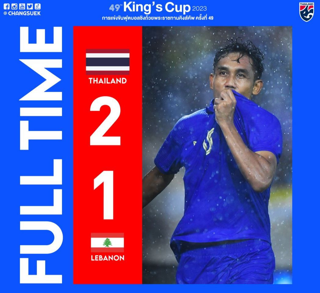 Hạ Lebanon 2-1, Thái Lan vào chung kết King's Cup 2023 ảnh 10