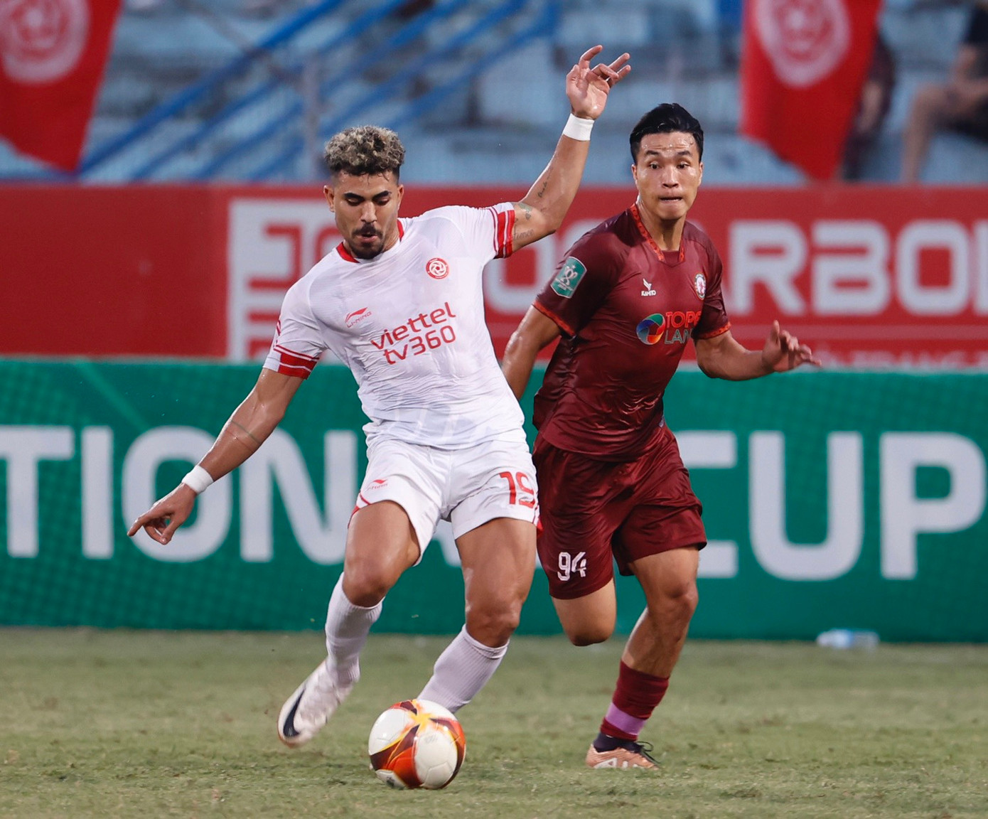 Đức Chiến lập siêu phẩm phút cuối giúp Viettel vào chung kết Cúp Quốc gia ảnh 15