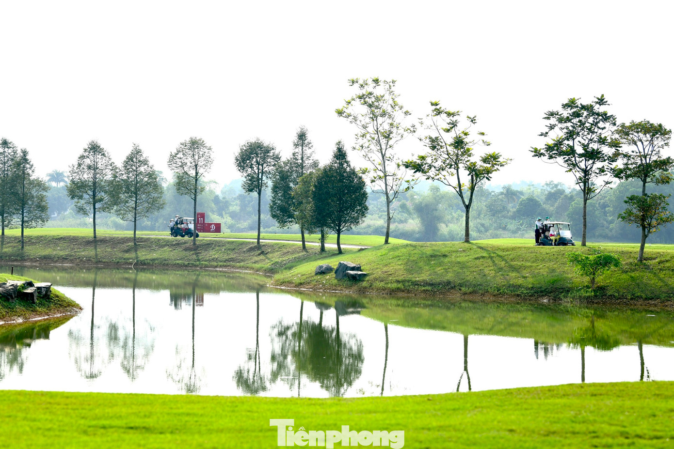 Một khung cảnh mùa thu đẹp như tranh vẽ tại sân Kings Course.