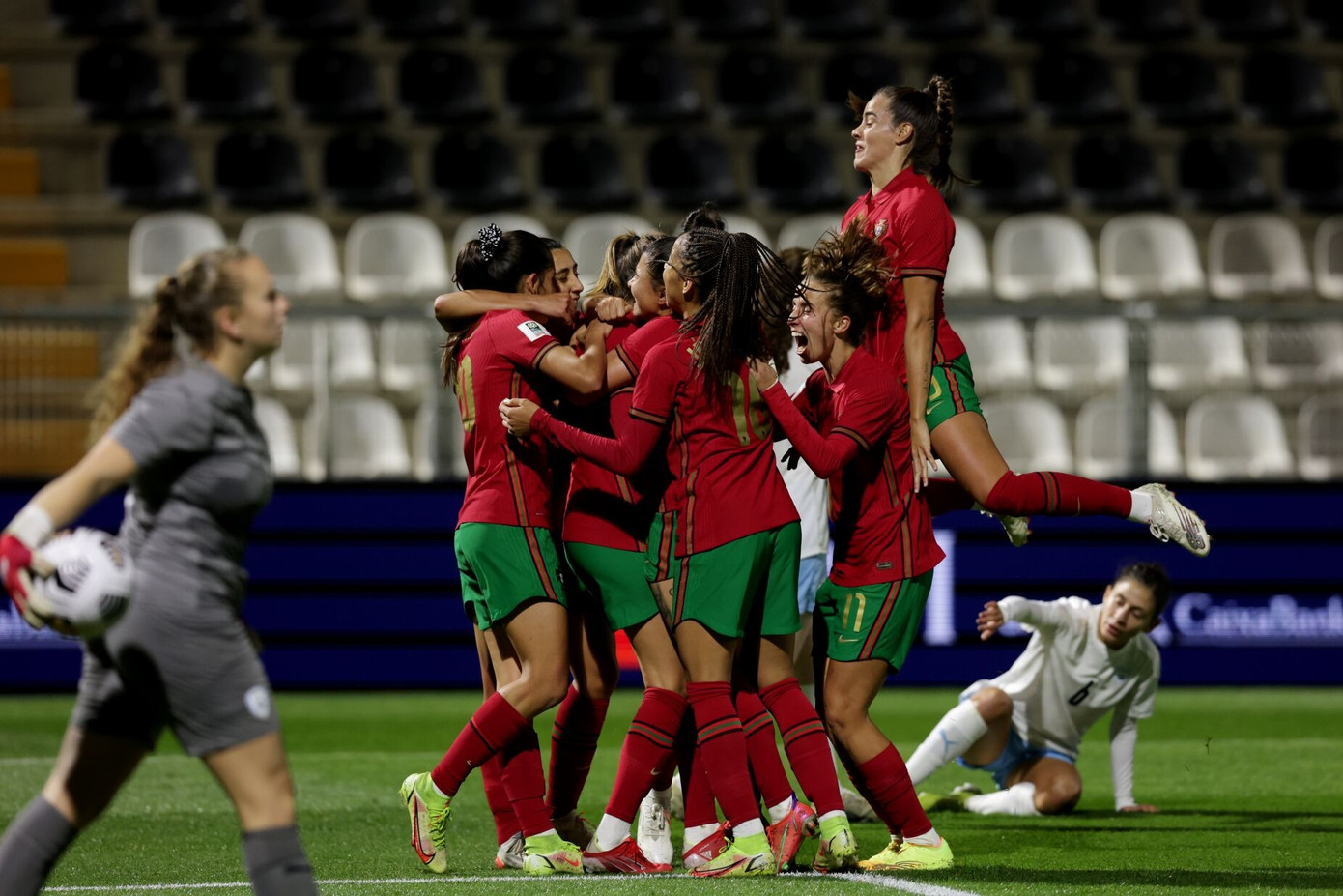 Bóng đá nữ Bồ Đào Nha đang tận hưởng những thành công gần đây, sau 2 lần tham dự VCK Euro và lần đầu dự World Cup. (Ảnh: Getty Images)