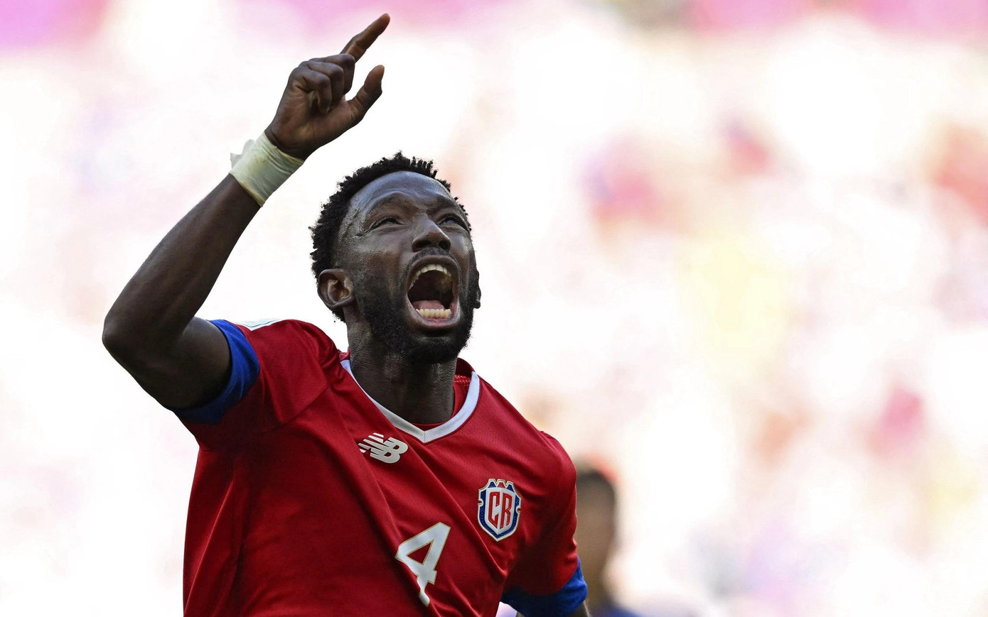 Keysher Fuller, người hùng của Costa Rica trong chiến thắng trước Nhật Bản. (Ảnh: Getty Images)