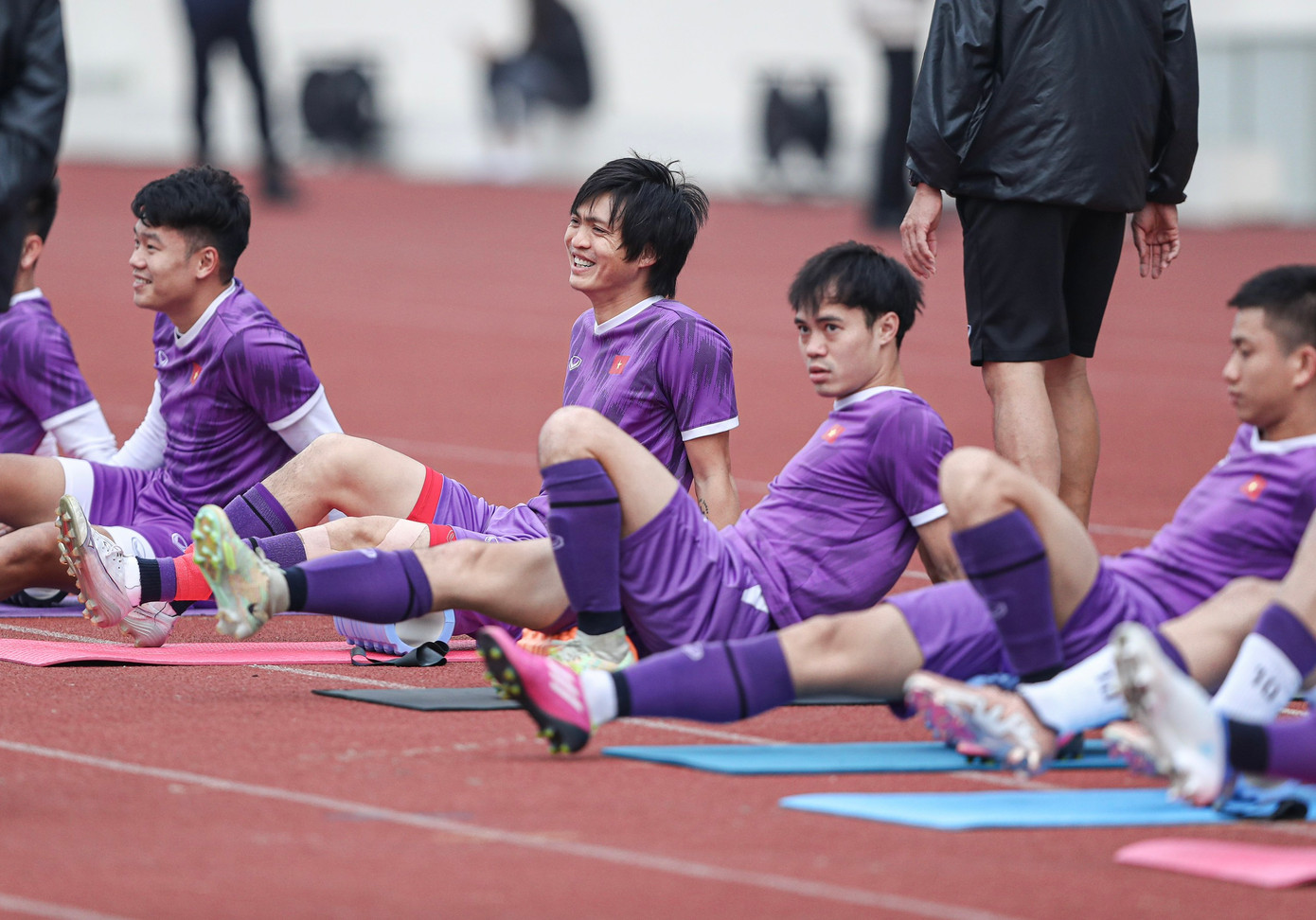 Nụ cười của Tuấn Anh và Thành Chung.