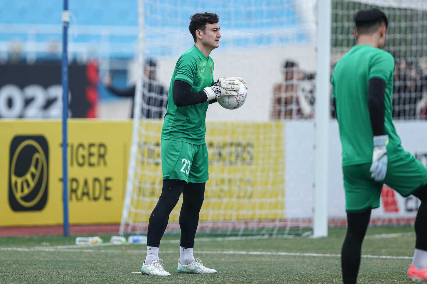 Đặng Văn Lâm đang là chốt chặn hết sức tin cậy nơi khung gỗ.