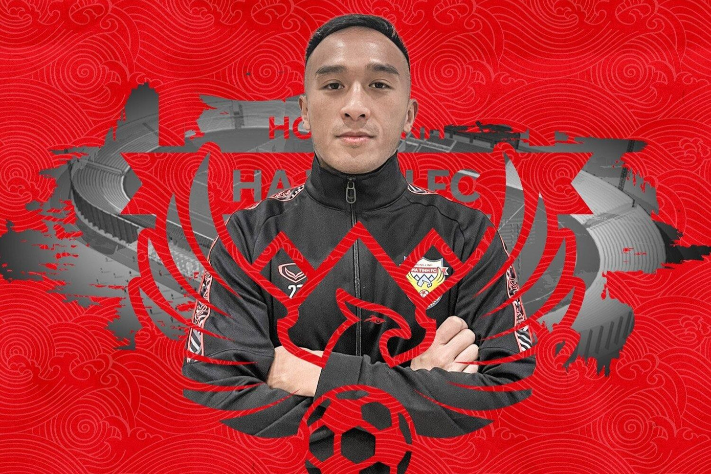 Phạm Thanh Tiệp được giới thiệu ở Hà Tĩnh mùa giải V-League 2023.