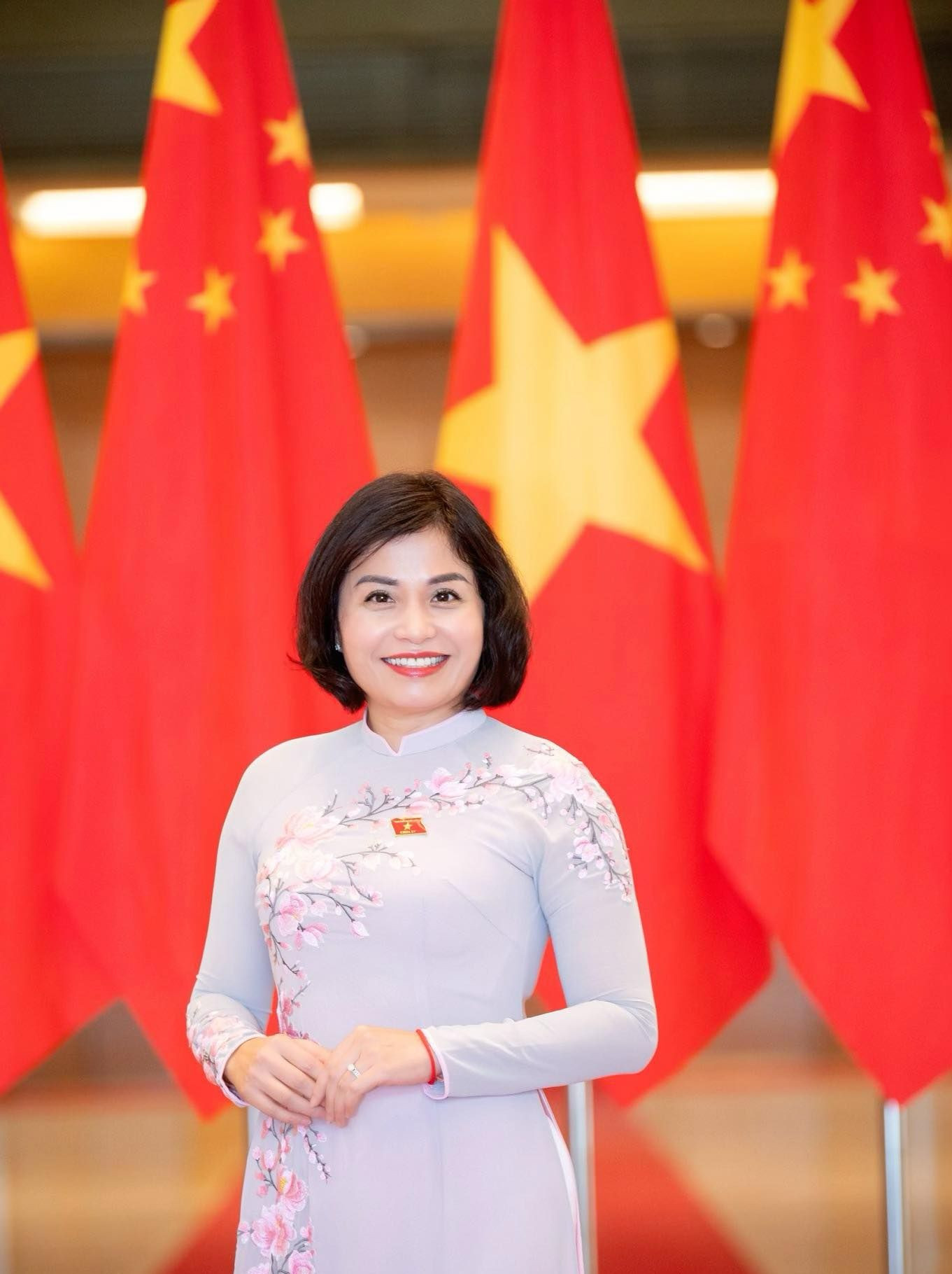 Chị Thái Quỳnh Mai Dung, nữ Đại biểu Quốc hội khóa 15, Ủy viên thường trực Ủy ban đối ngoại Quốc hội khóa 15.