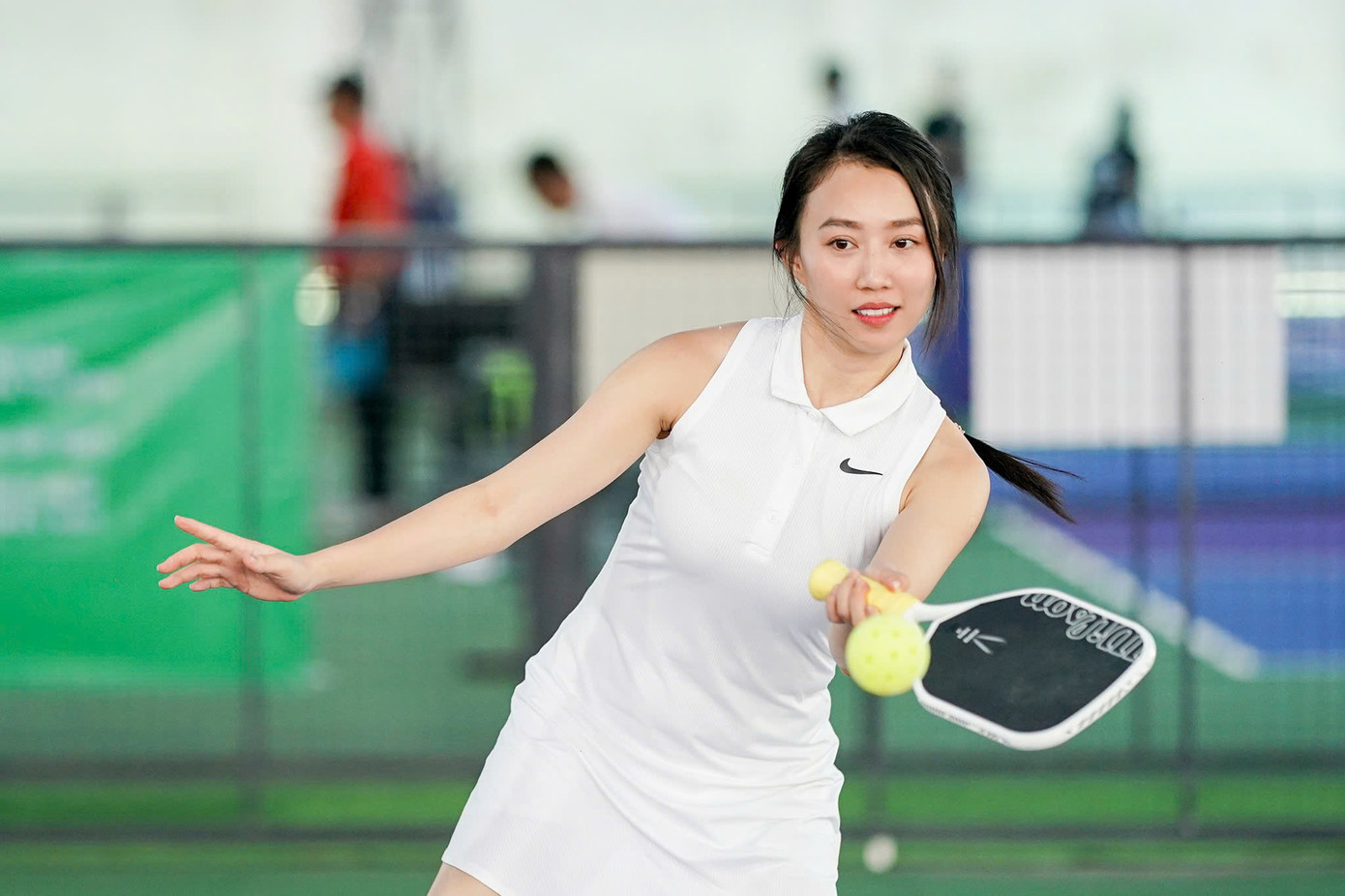 Tính đến sáng ngày 6/7, diễn viên Huỳnh Hồng Loan đang dẫn đầu cuộc bình chọn Người đẹp Pickleball, thậm chí tạo ra khoảng cách lớn với phần còn lại.