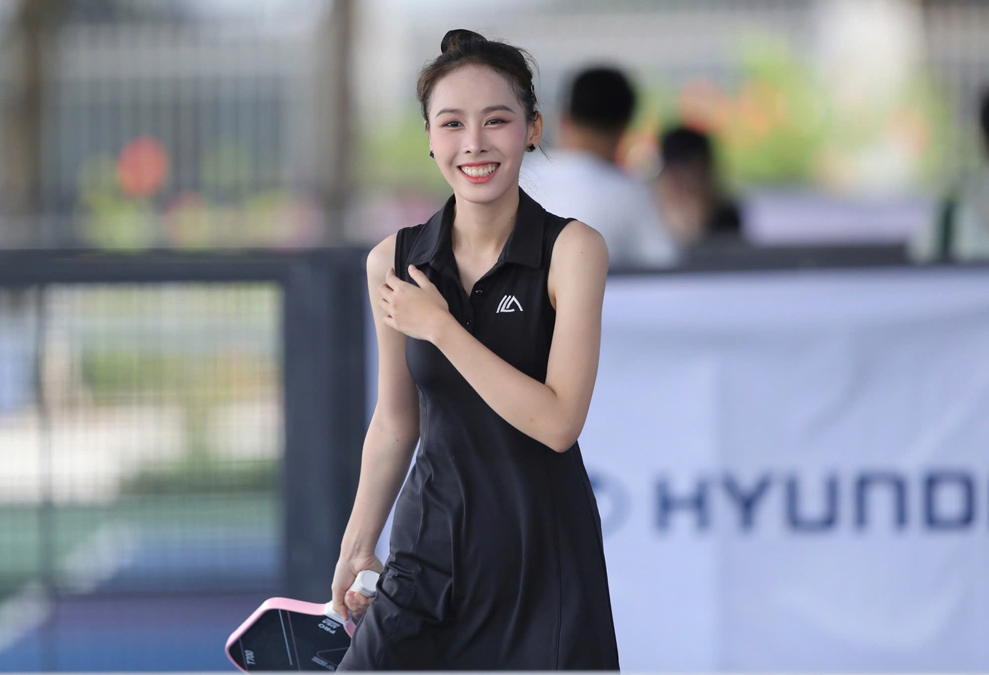 Á hậu Lê Nguyễn Ngọc Hằng cũng có quan điểm tương tự. Cô hạnh phúc với những bài học nhận lại, qua đó hoàn thiện bản thân và nâng cao kỹ năng trên sân pickleball.