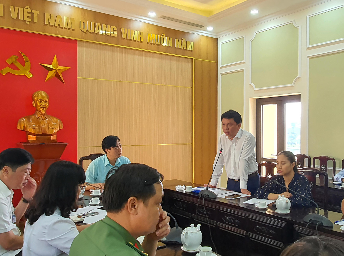 Tổng thư ký LĐBĐVN Lê Hoài Anh tin tưởng trận giao hữu của U20 Việt Nam tại Phú Thọ sẽ diễn ra thành công. (Ảnh: VFF)