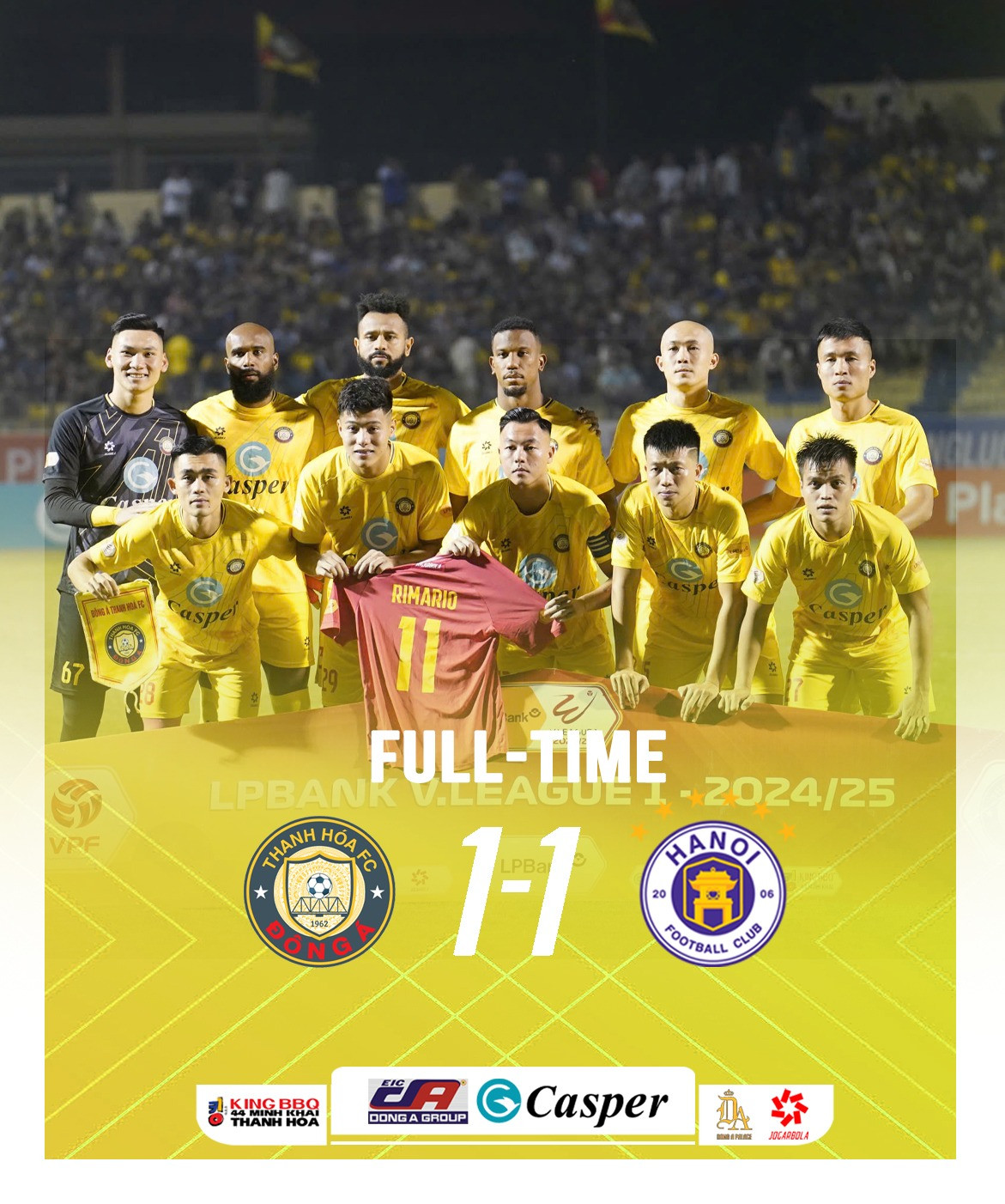 Bùng nổ phút cuối, Hà Nội FC giật lại 1 điểm từ tay Đông Á Thanh Hóa ảnh 14 Bùng nổ phút cuối, Hà Nội FC giật lại 1 điểm từ tay Đông Á Thanh Hóa ảnh 14