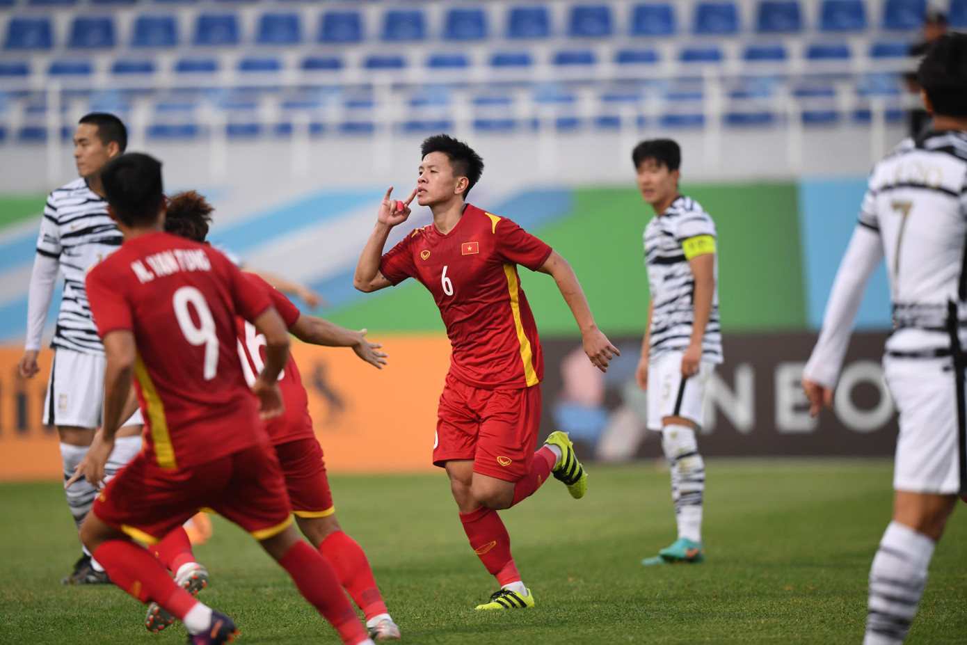 U23 Việt Nam làm nên kỳ tích cầm hòa U23 Hàn Quốc ở VCK U23 châu Á 2022. (Ảnh: AFC) U23 Việt Nam làm nên kỳ tích cầm hòa U23 Hàn Quốc ở VCK U23 châu Á 2022. (Ảnh: AFC)