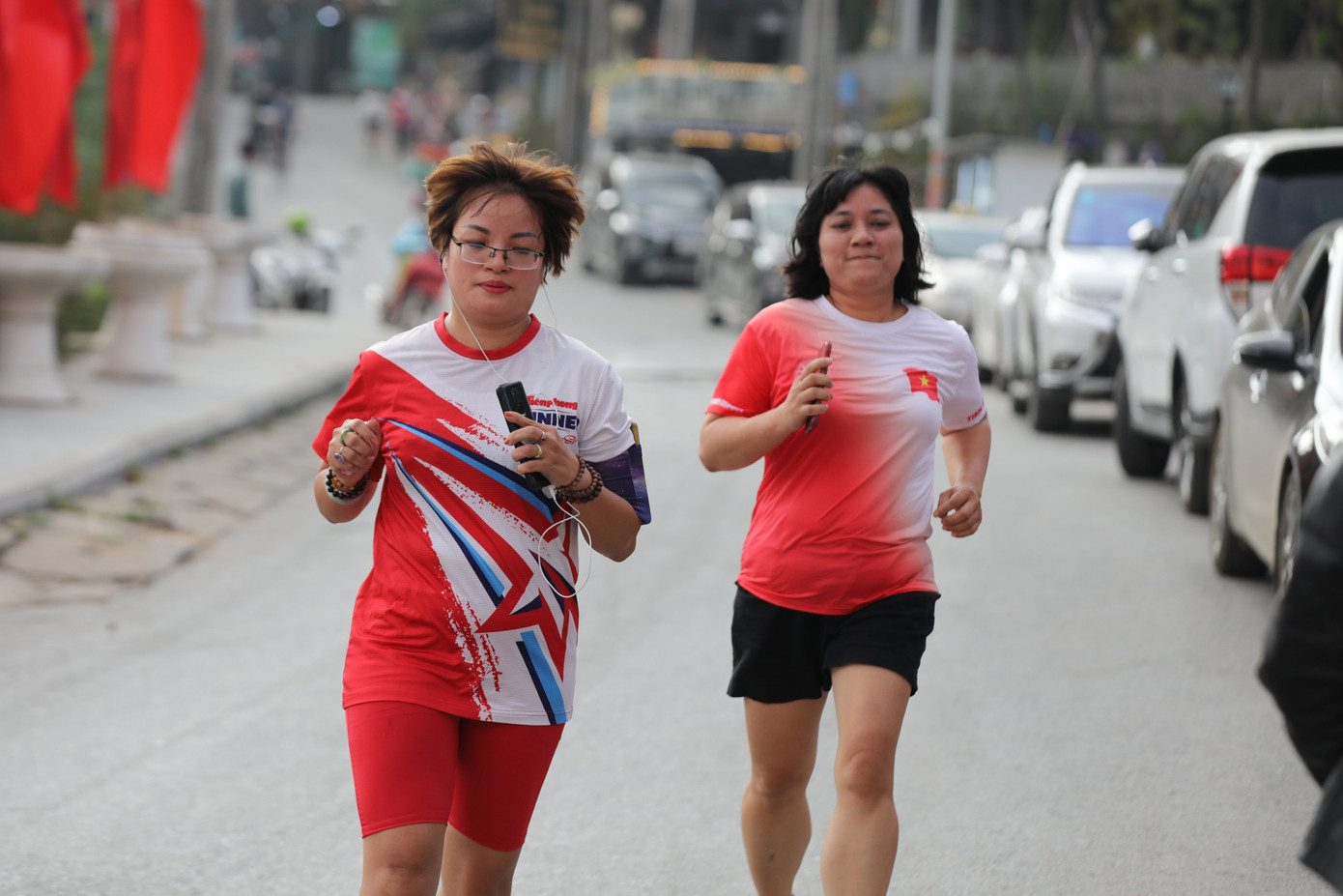 Những thành viên tích cực, đam mê chạy bộ của Tiền Phong Runner. (Ảnh: Hồng Vĩnh)