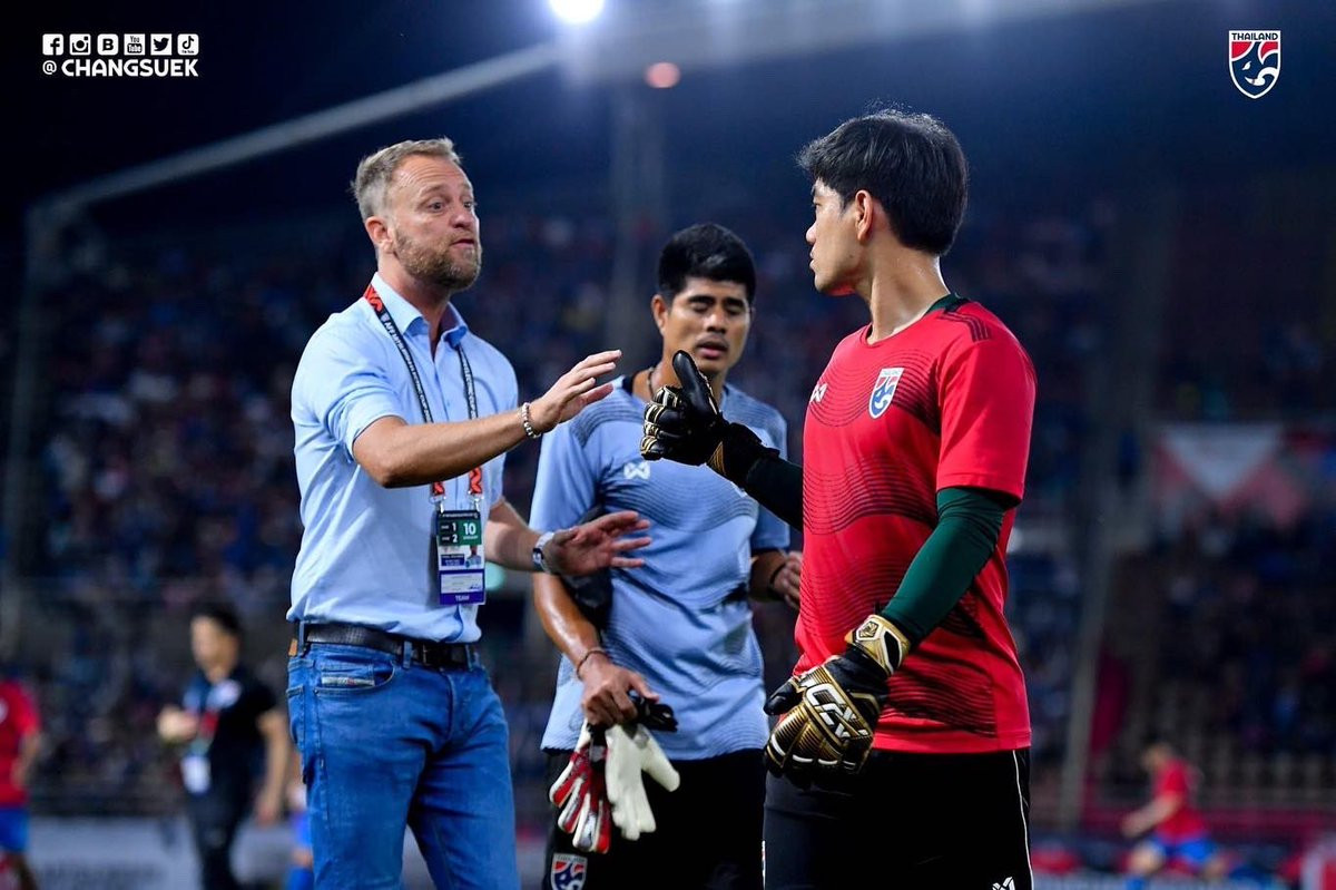 HLV Mano Polking gây bất ngờ khi thay đổi vị trí người gác đền. (Ảnh: Facebook Changseuk) HLV Mano Polking gây bất ngờ khi thay đổi vị trí người gác đền. (Ảnh: Facebook Changseuk)