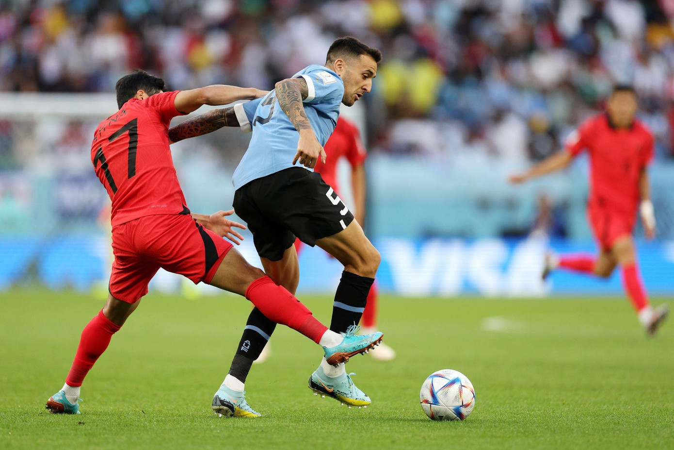 World Cup 2022: Uruguay tiếc nuối sau trận đấu không bàn thắng với Hàn Quốc ảnh 8