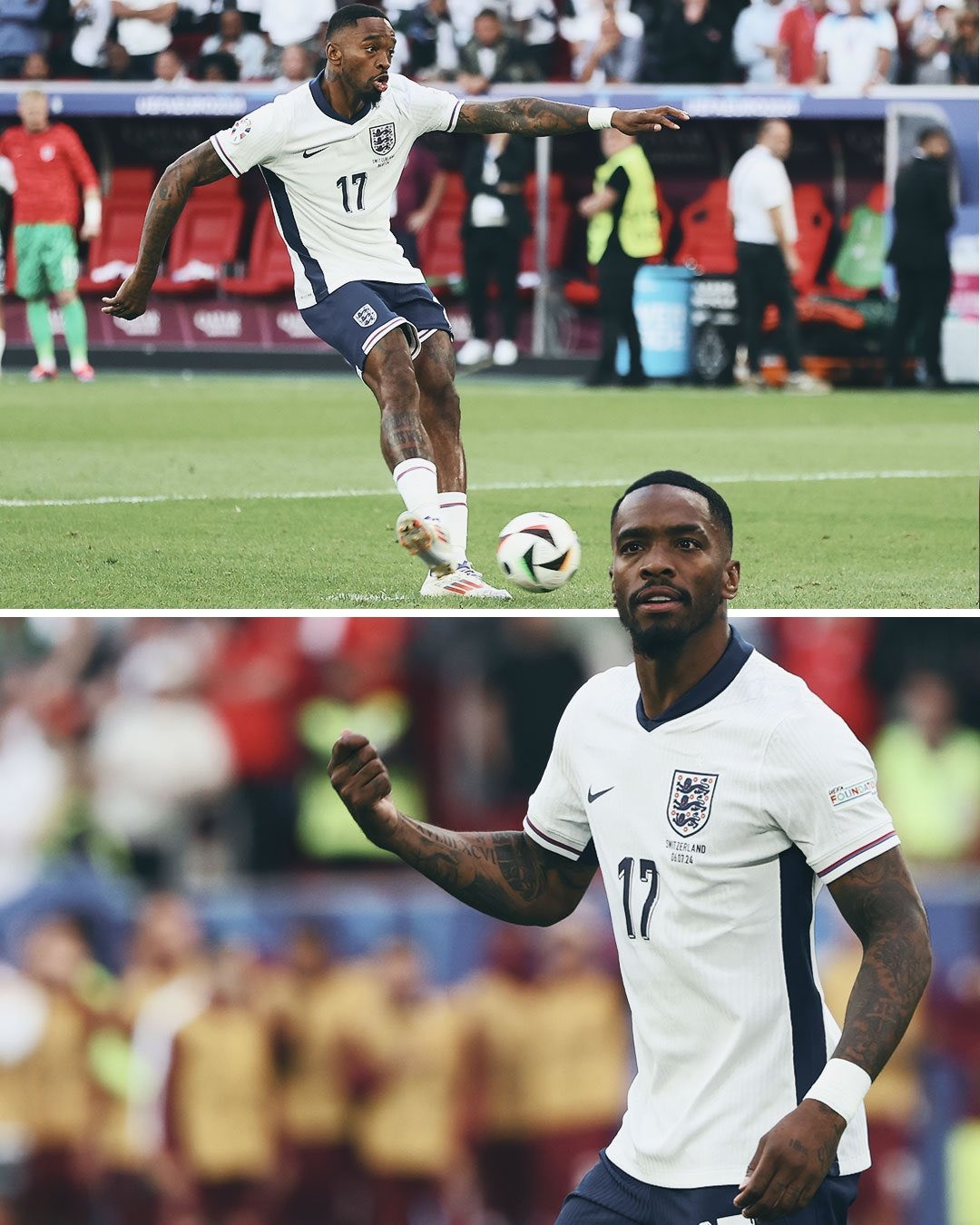 Ivan Toney sút luân lưu mà không cần nhìn trái bóng.