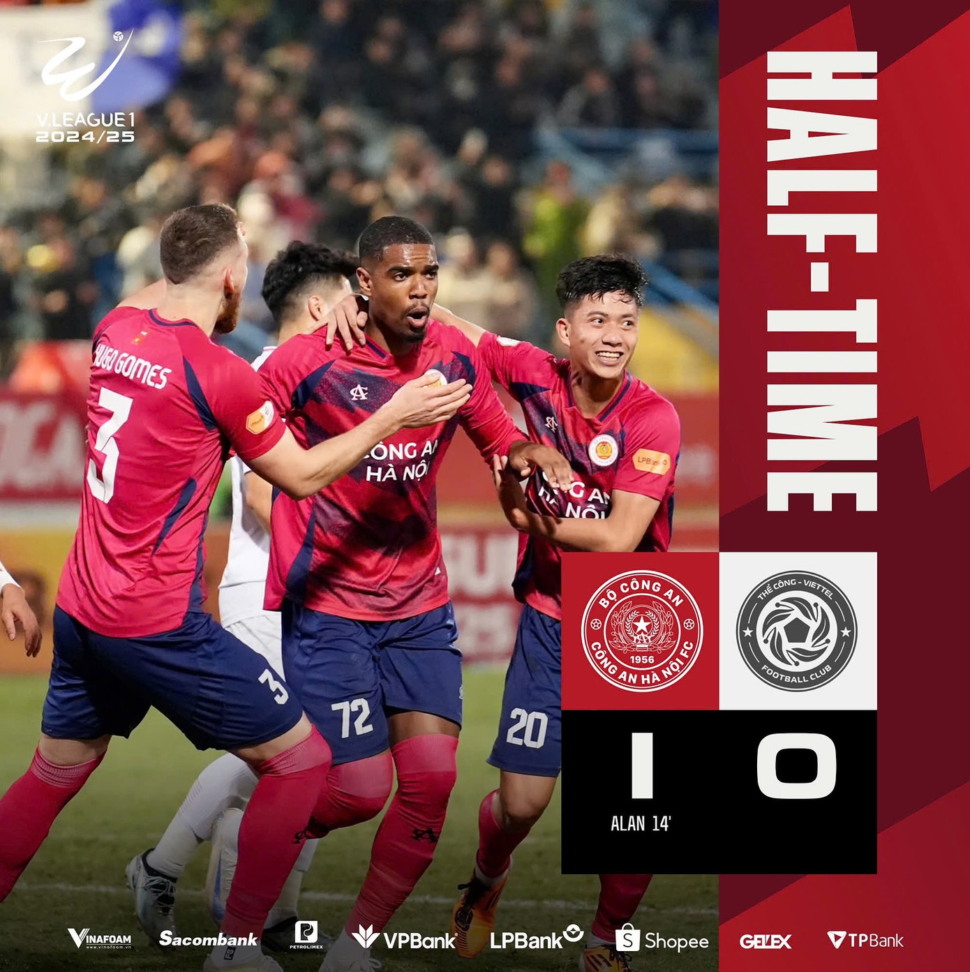 Vòng 14 LPBank V-League 2024/25: Thể Công Viettel mất điểm sau màn rượt đuổi tỷ số phút bù giờ với CAHN ảnh 20