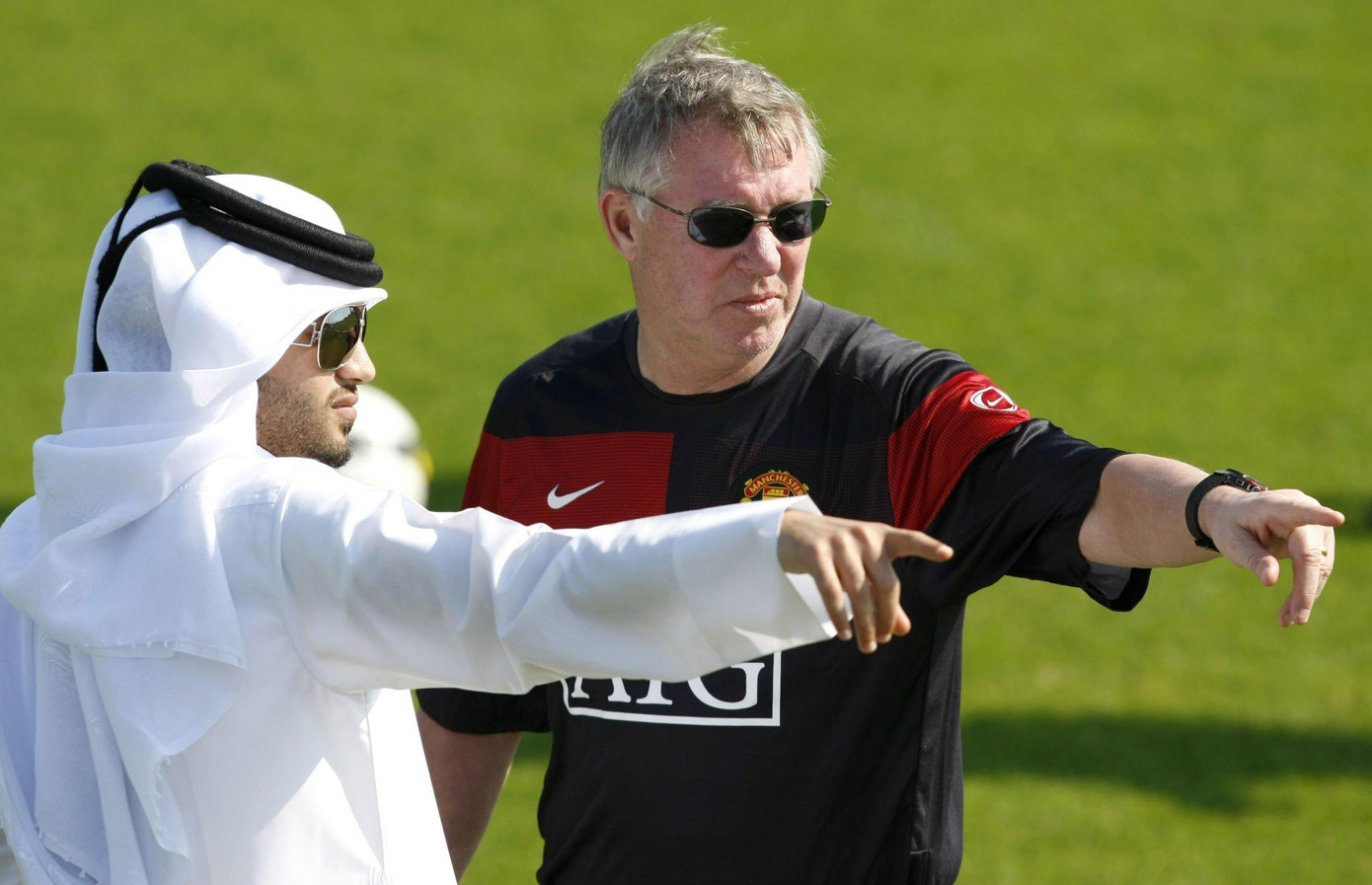 Sir Alex Ferguson và MU tại Qatar năm 2010. (Ảnh: Getty Images)