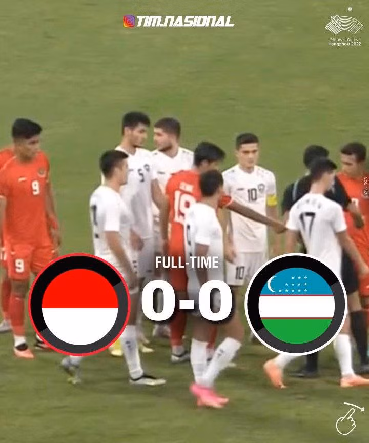 Cú đúp của Esanov giúp Olympic Uzbekistan loại Olympic Indonesia khỏi Asiad 19 ảnh 21 Cú đúp của Esanov giúp Olympic Uzbekistan loại Olympic Indonesia khỏi Asiad 19 ảnh 21
