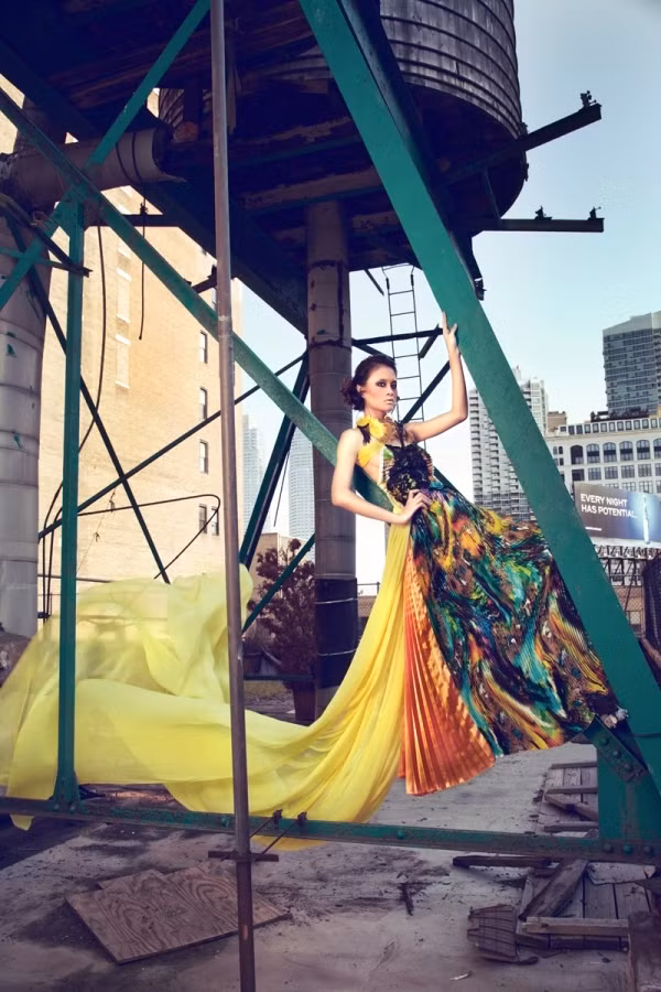 Nguyễn Ngân chụp ảnh thời trang tại New York