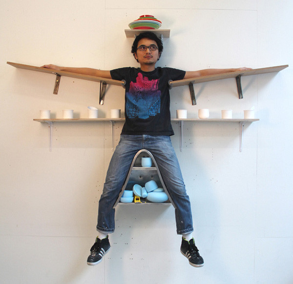 Một cách tạo dáng trên tường