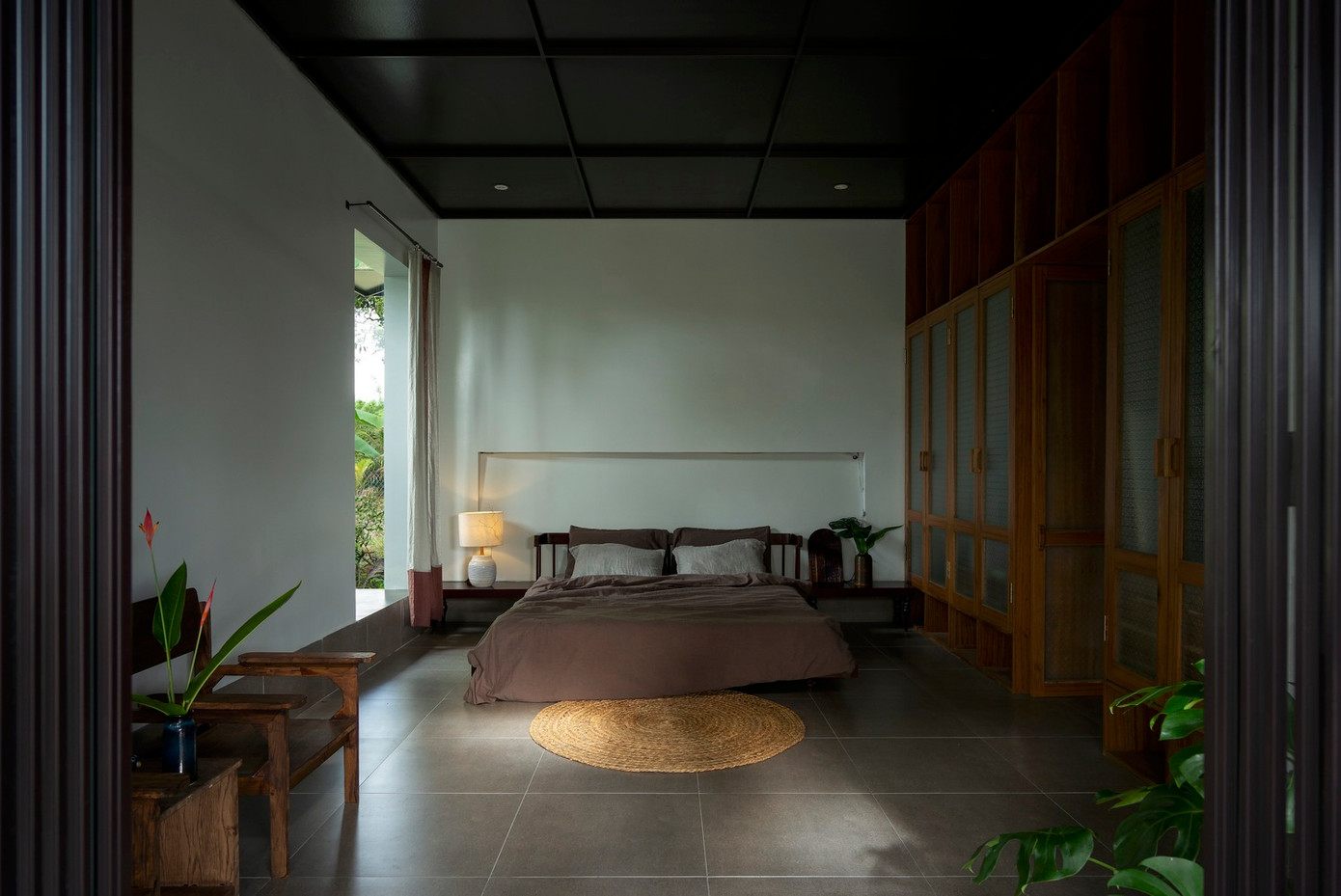 Phòng ngủ tối giản, hướng tới sự hòa nhập với thiên nhiên. Phòng ngủ tối giản, hướng tới sự hòa nhập với thiên nhiên.