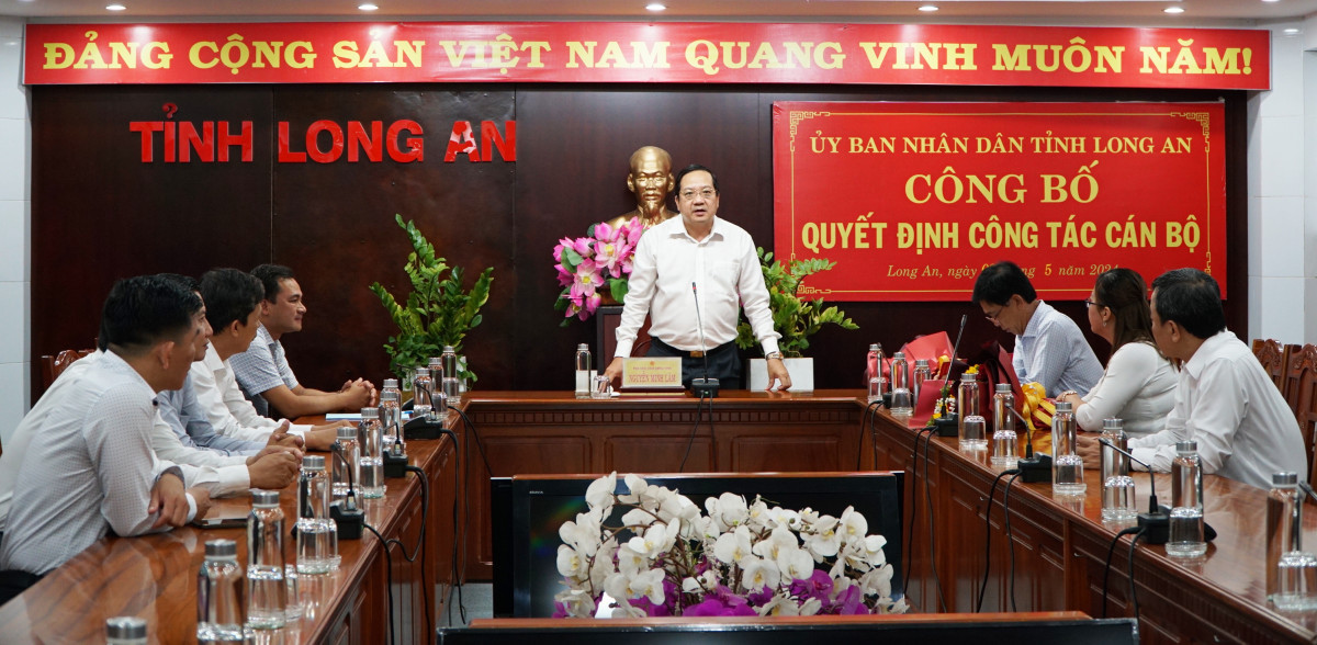 Phó Chủ tịch UBND tỉnh - Nguyễn Minh Lâm phát biểu tại buổi lễ