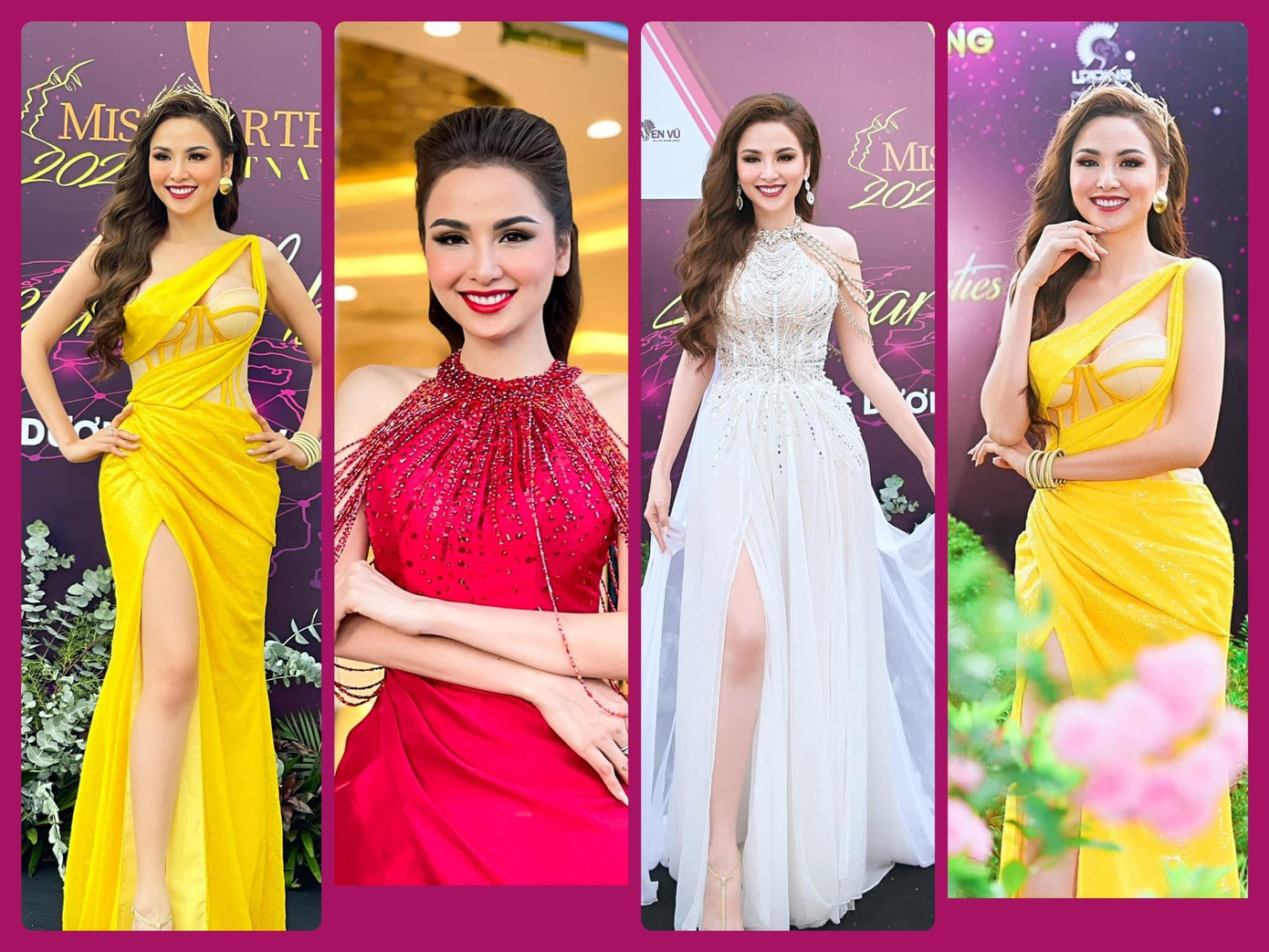 Hoa hậu Diễm Hương lộng lẫy và xinh đẹp khi liên tục thay nhiều bộ váy dạ hội để 'chạy show'. Hoa hậu Diễm Hương lộng lẫy và xinh đẹp khi liên tục thay nhiều bộ váy dạ hội để 'chạy show'.