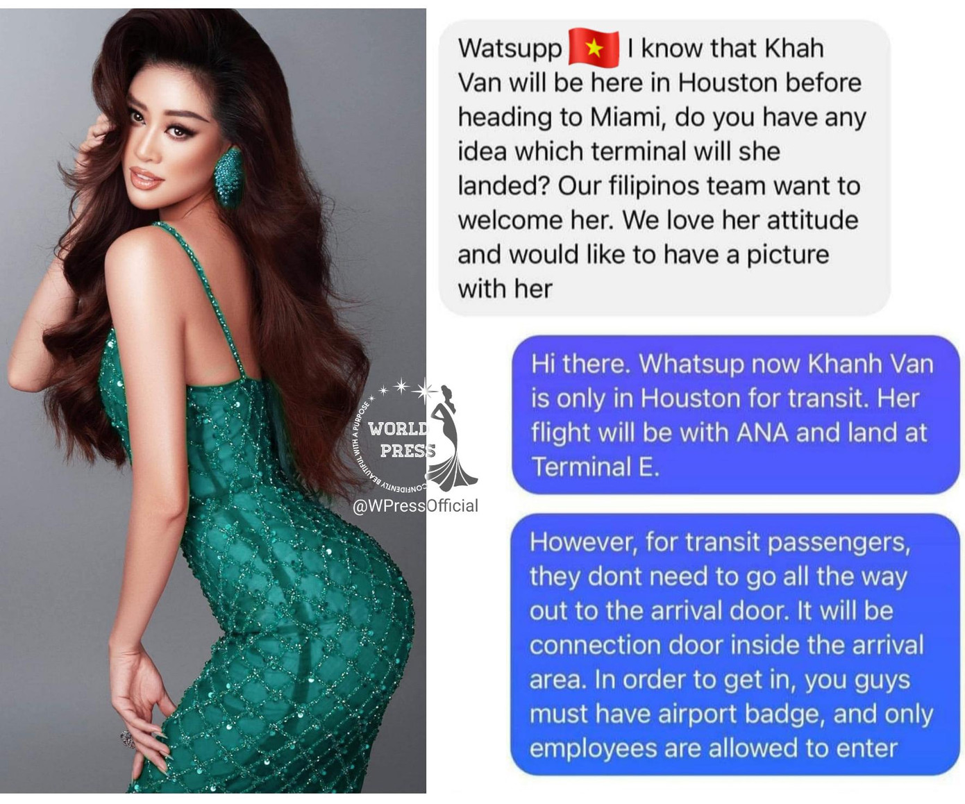 Các fans sắc đẹp Philippines bày tỏ sự yêu mến với Khánh Vân.
