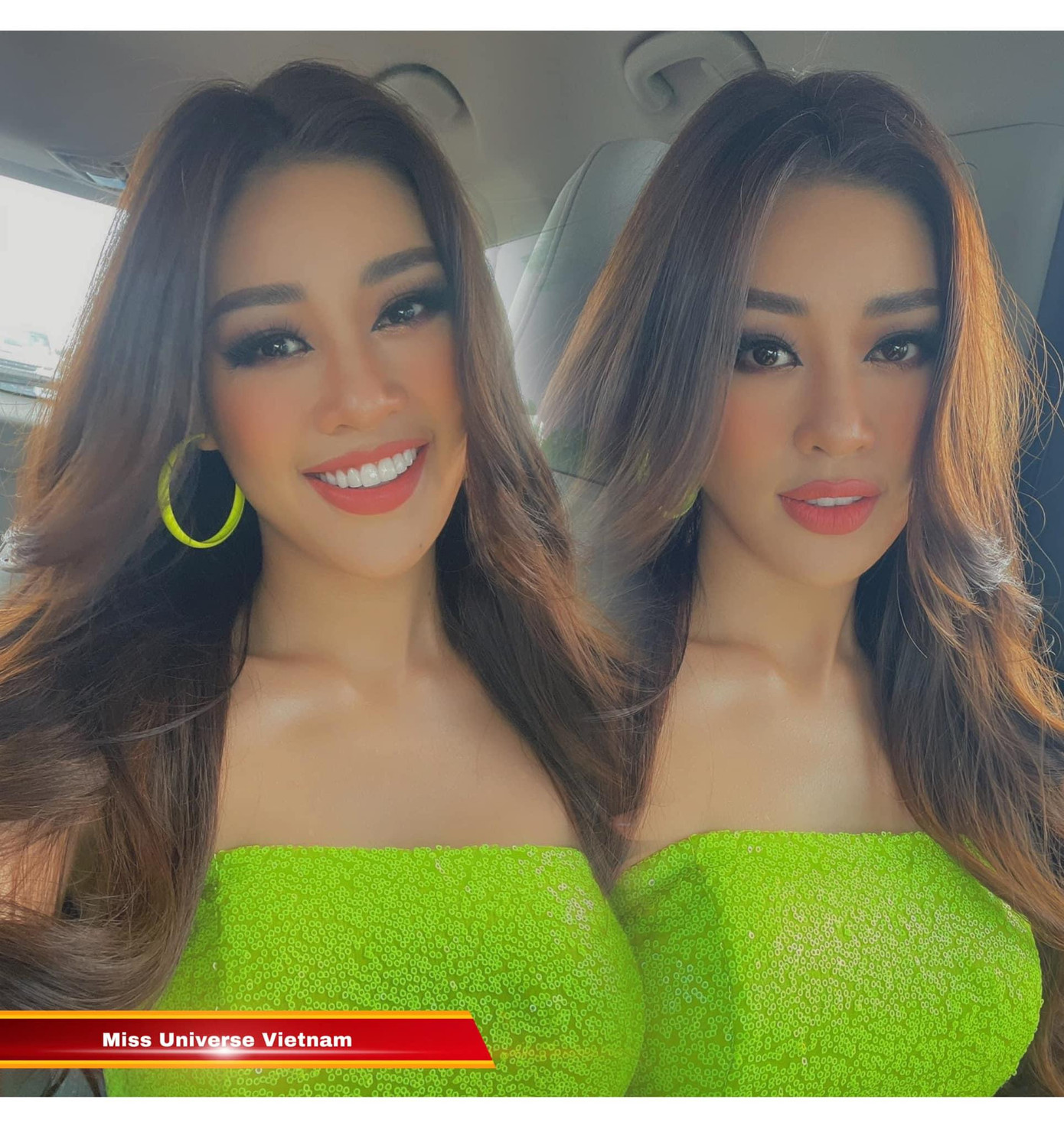 Đại diện Việt Nam cũng trổ tài tự make-up và làm tóc, nhận được nhiều lời khen ngợi từ các fans.