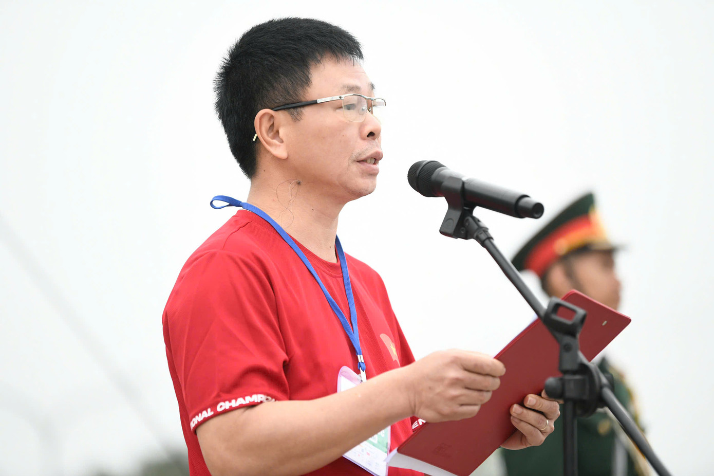 Nhà báo Phùng Công Sưởng – Tổng Biên tập báo Tiền Phong, đồng Trưởng Ban tổ chức Giải Vô địch Quốc gia Marathon và cự ly dài báo Tiền Phong lần thứ 66 – năm 2025.