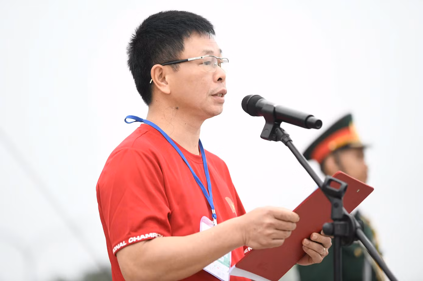 Nhà báo Phùng Công Sưởng – Tổng Biên tập báo Tiền Phong, đồng Trưởng Ban tổ chức Giải Vô địch Quốc gia Marathon và cự ly dài báo Tiền Phong lần thứ 66 – năm 2025.