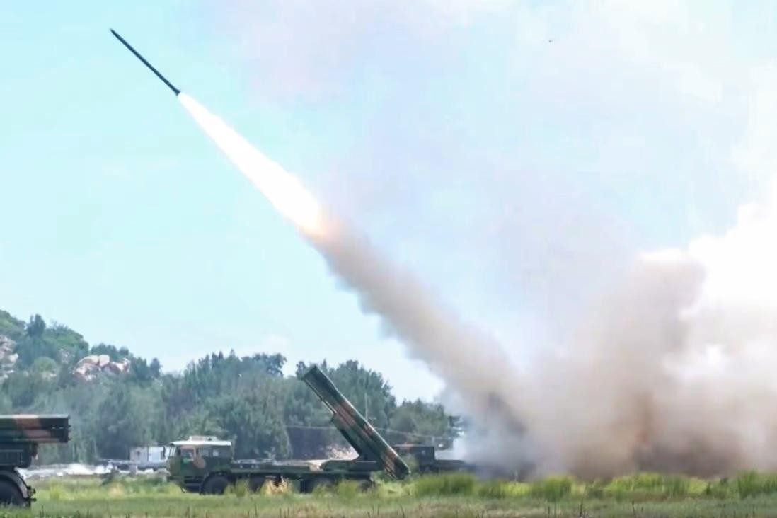 Trung Quốc liên tục tập trận quanh đảo Đài Loan của nước này mấy ngày qua. Ảnh: CCTV. Trung Quốc liên tục tập trận quanh đảo Đài Loan của nước này mấy ngày qua. Ảnh: CCTV.