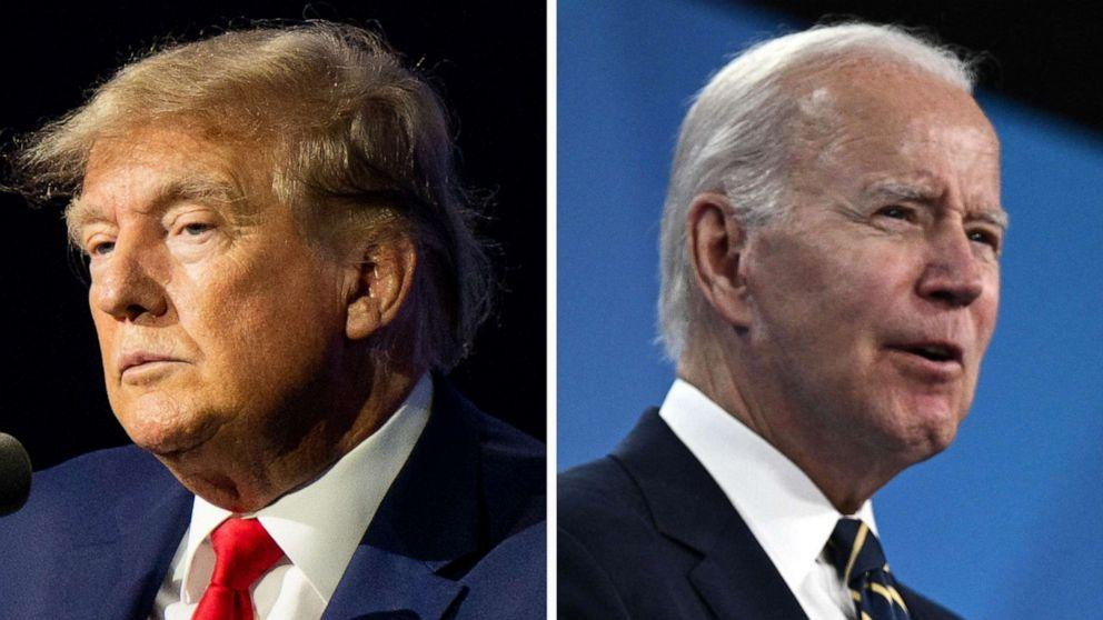 Ông Donald Trump và ông Joe Biden sẽ lại chạy đua vào Nhà Trắng? Ảnh: NBC News.