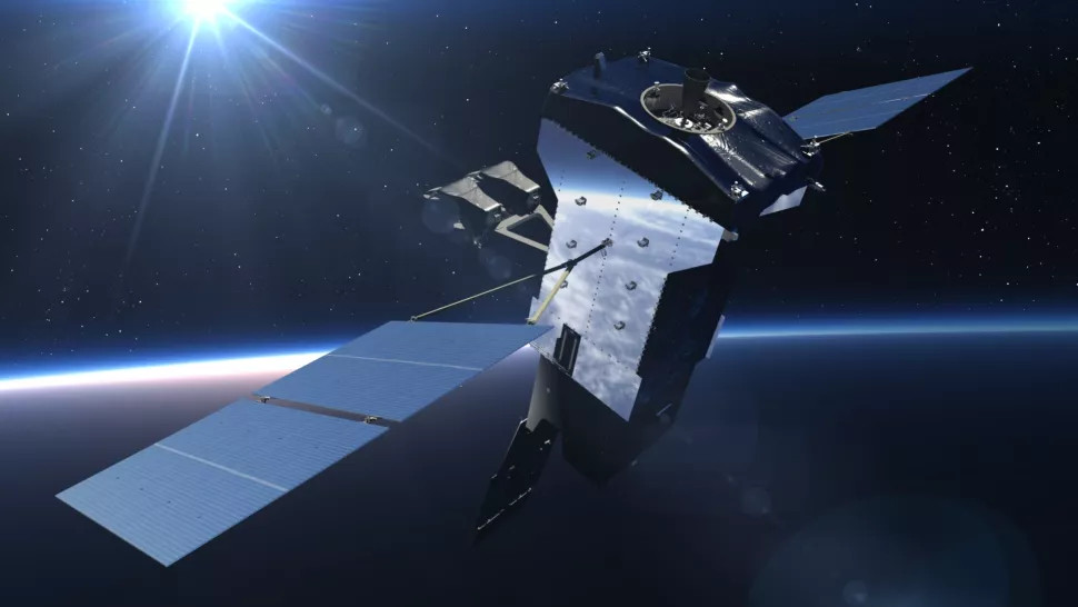 Minh họa vệ tinh SBIRS GEO trên quỹ đạo. Ảnh: Lockheed Martin